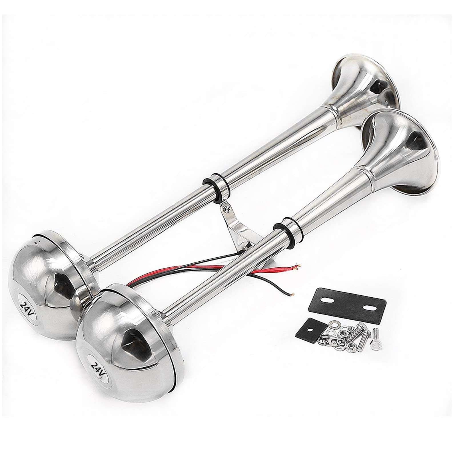Viping Horn Electric Horn for 24V Vehicles - Marine, Car, Trucks & More - Stainless Steel 304, 150DB Loud Speaker 2
