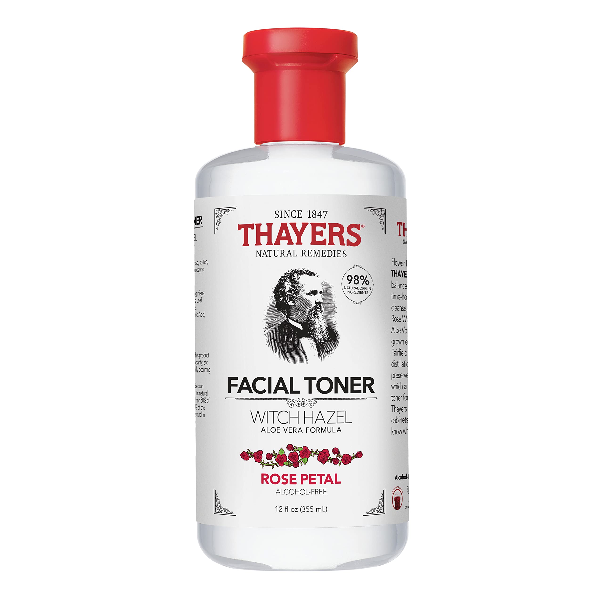 Thayer's Thayer - Witch Hazel Toner-Rose Petal Alc.Fr, Pack of 12 Fl Oz Liquid/355ml