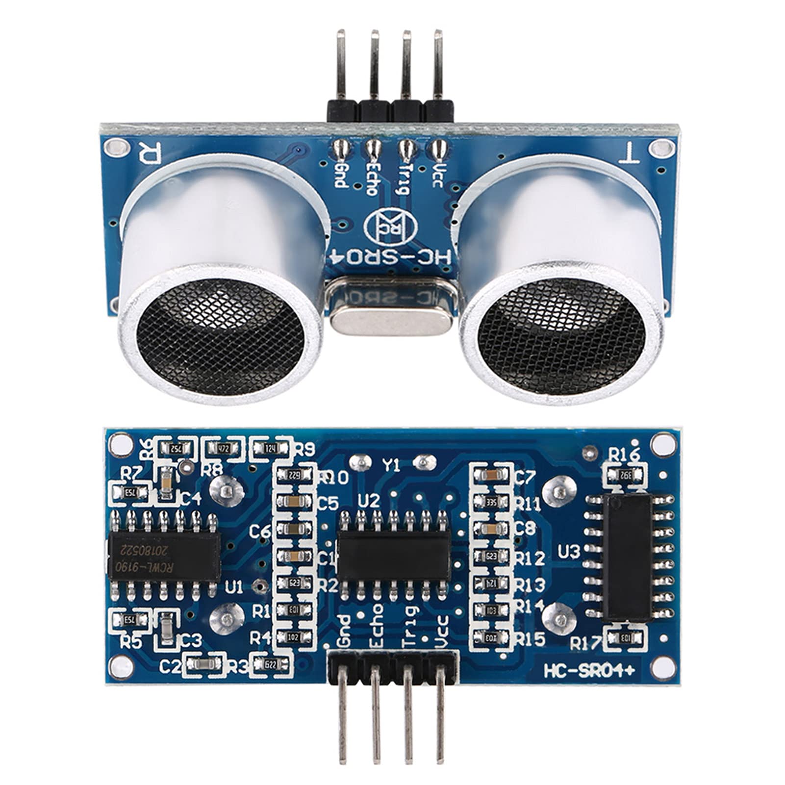 plplaaoo Ultrasonic Sensor, Range Measuring Module, Ultrasonic Distance Measuring Sensor Module, Ultrasonic Module HC-SR04 35.5V Distance Measuring Range Sensor, ultrasonic Distance Sensor ultraso 4