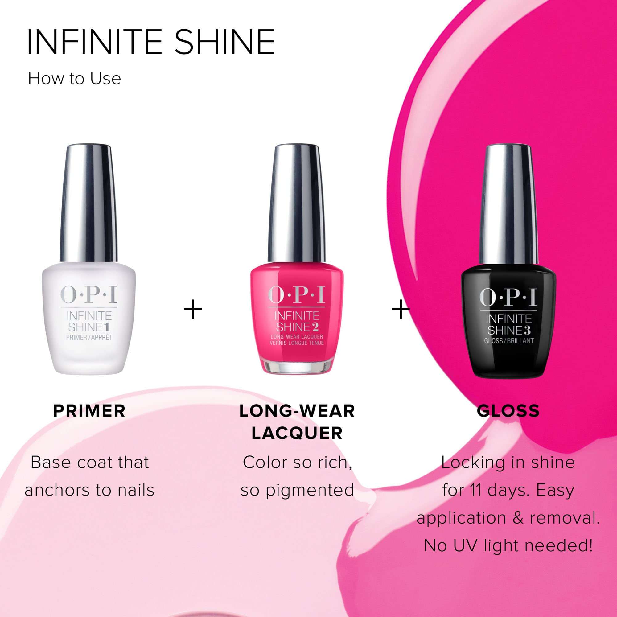OPI Infinite Shine 2 Long-Wear Lacquer, Dutch Tulips, Pink Long-Lasting Nail Polish, 0.5 fl oz 6