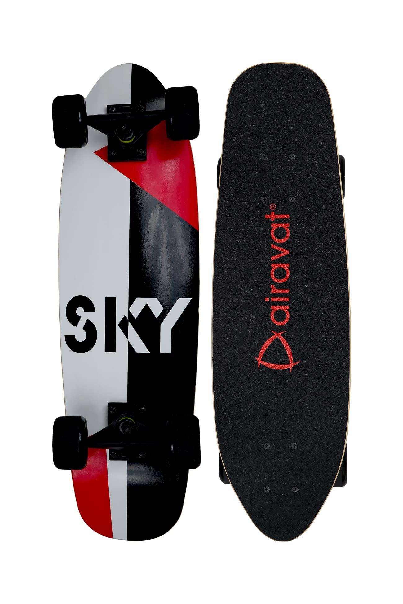 AIRAVAT Gallant Skateboard Multicolor Made of Premium Wood and Non-Slip PU Wheel with Weight Capacity Upto 100Kg 1