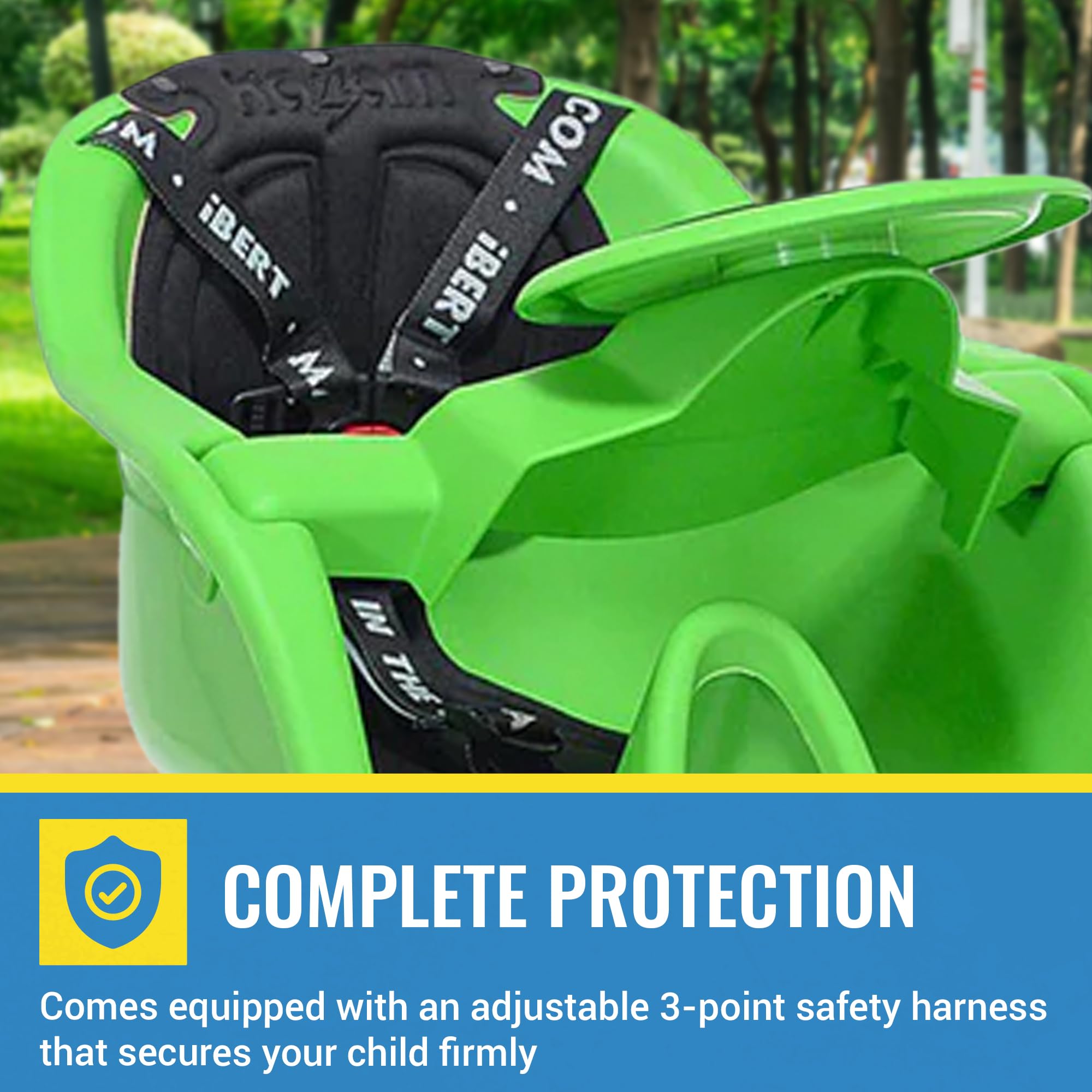 iBert Child Bicycle Safe-T-Seat, Green 6