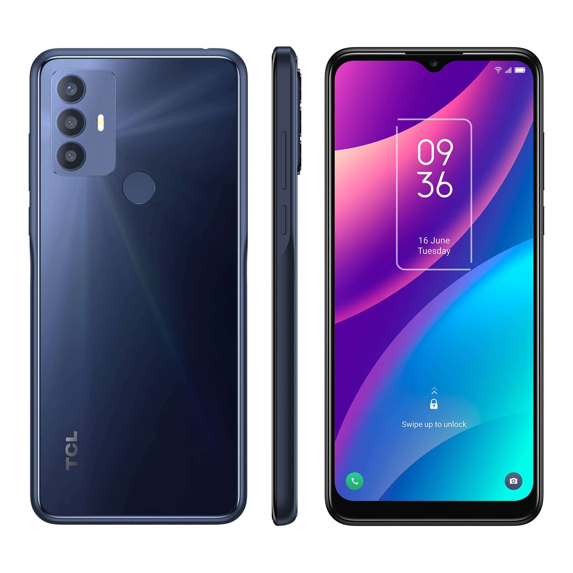 TCL 30 SE Unlocked Cell Phone, 128GB ROM + 4GB RAM Android Phone, 6.52" HD Display, 50MP AI Triple-Camera, 5000mAh Battery, US Version, Atlantic Blue 2