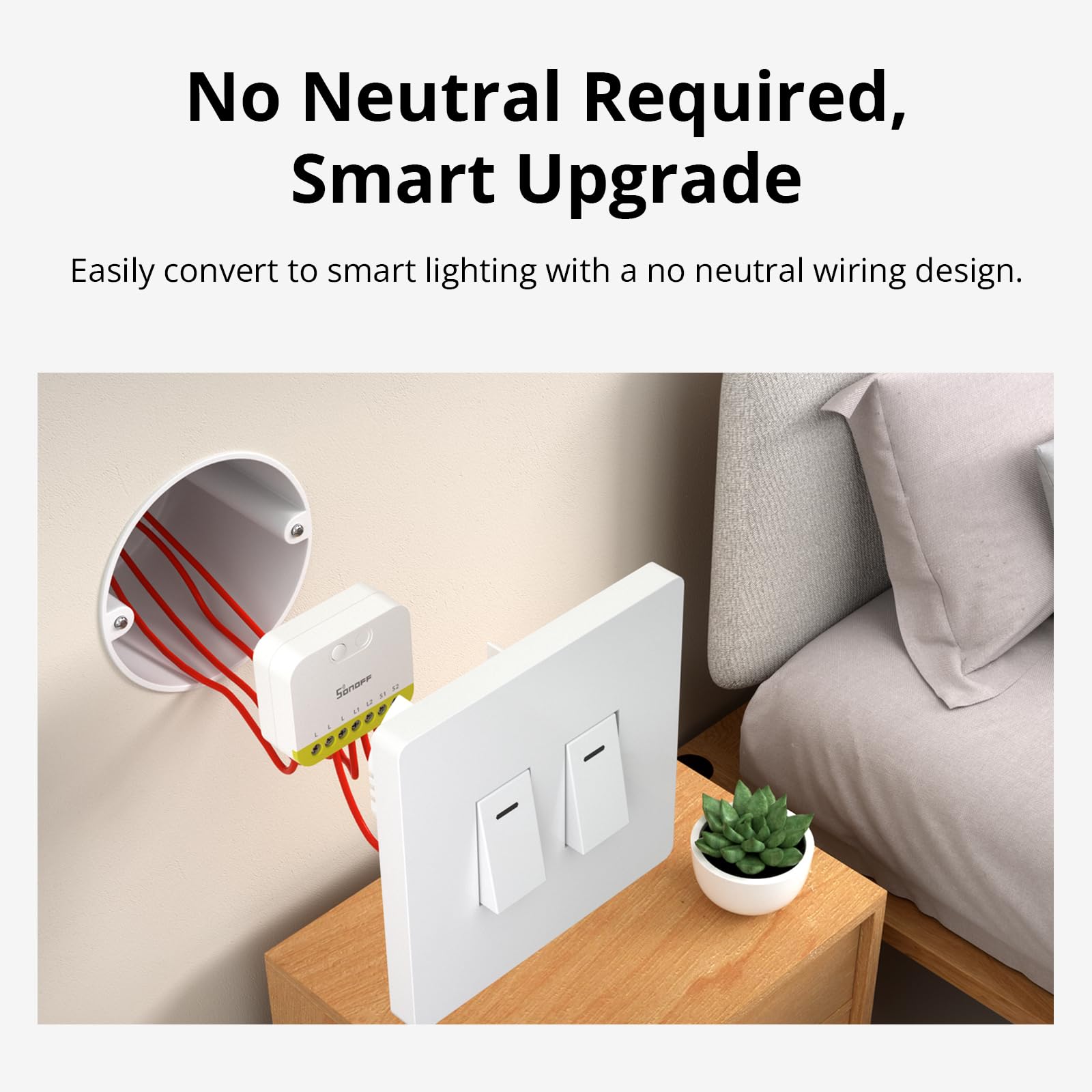 SONOFF MINI Duo-L Zigbee Smart Switch – No Neutral Wire, Zigbee 3.0, Dual Channel, Compact Design, Works with Alexa, Google Home 5