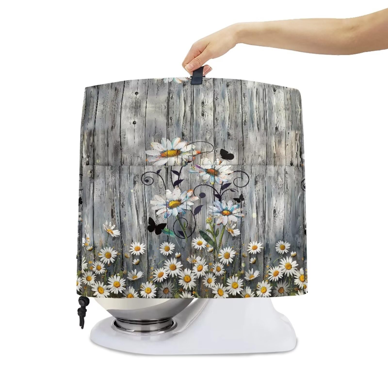 Hzeswody Daisy Kitchen Aid Mixer Cover, Stand Mixer Cover Compatible with Kitchen Aid Hamilton Stand Mixer, Kitchen Aid Covers for Stand Mixer 5