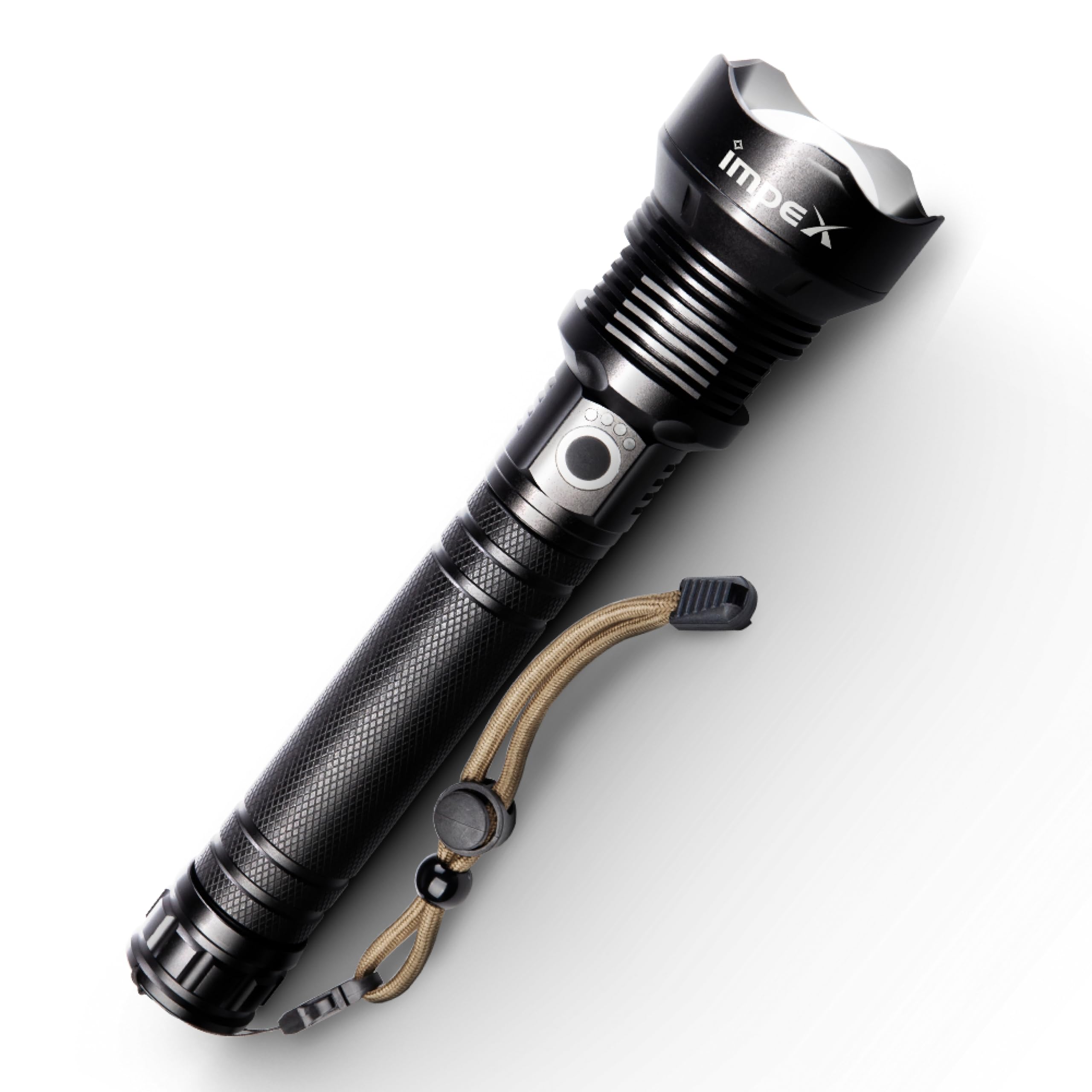 Impex Rechargeable 20W Laser LED Flashlight with 5 Mode Lighting | Unique Zoom Function | 2000 M Range | Torch Light | 3000 mAh Battery | 1 Year Warranty | Hunter Z2