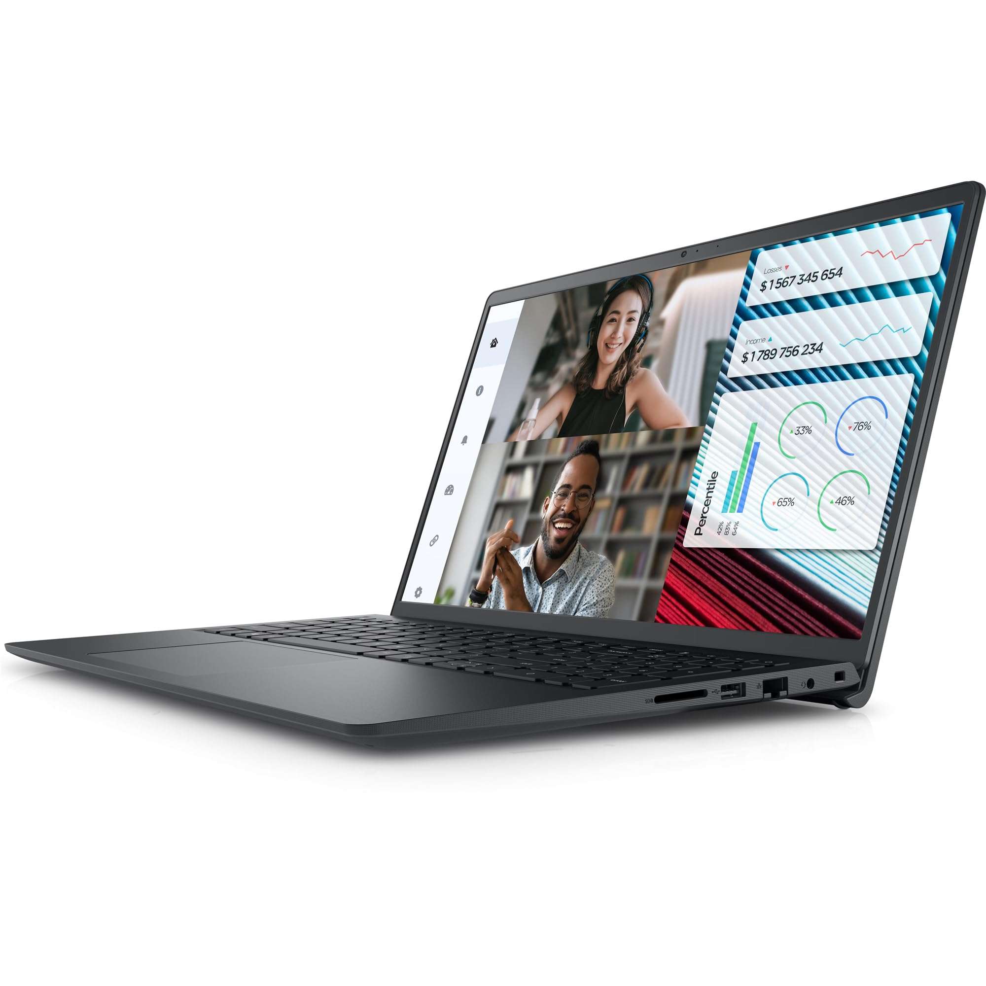 Dell Vostro 3000 Series 3520 15.6" FHD 120Hz Business Laptop Computer, 12th Gen Intel 10-Core i5-1235U (Beat i7-1195G7), 32GB DDR4 RAM, 1TB PCIe SSD, 802.11ac WiFi, Bluetooth, Black, Windows 11 Pro 3