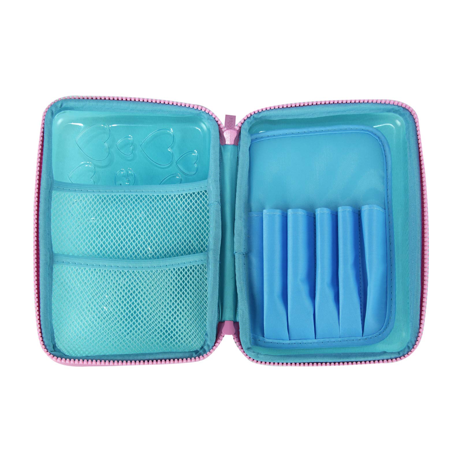 Smily Kiddos | Smily PVC Pencil Case (Light Blue) | Kids & School Pencil Case | School Pencil case | Pencil Case for Boys & Girls | Girls Stylish Pencil Box 5