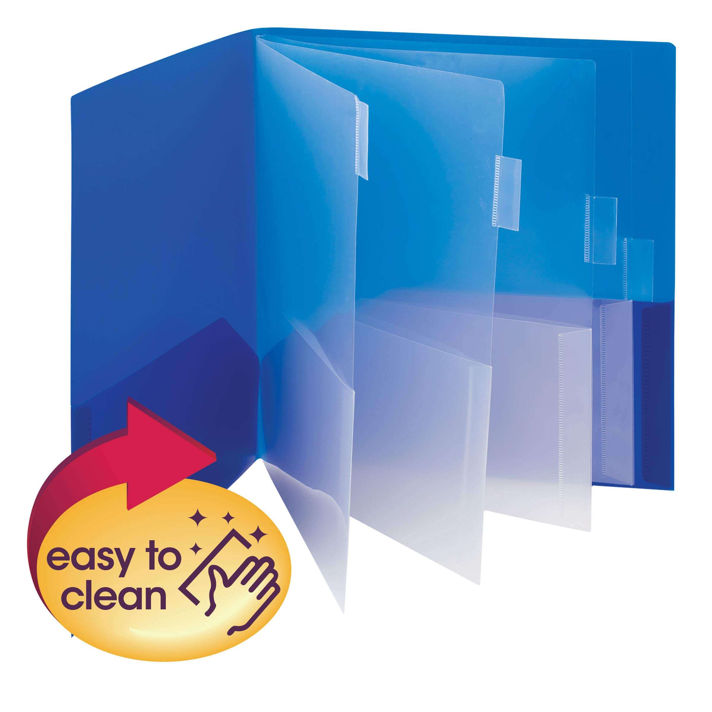 Smead Poly 10-Pocket Organizer Subject File Folder, 10 Pockets, Letter Size, Color Will Vary (89203) (Pack of 1) 2