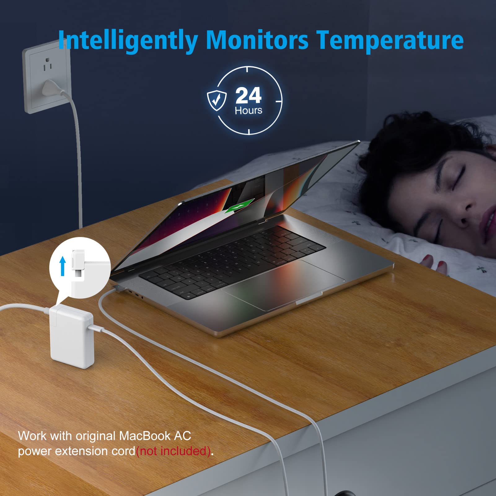 140W USB C Charger for MacBook Pro 16, 15, 14, 13 inch 2024, 2023, 2022, 2021, 2020, 2019, MacBook Air 15 13 inch, iPad pro M4 iPad air M2, PD 3.1 28V Great for M1, M2,M3 Laptop, Original Quality 5