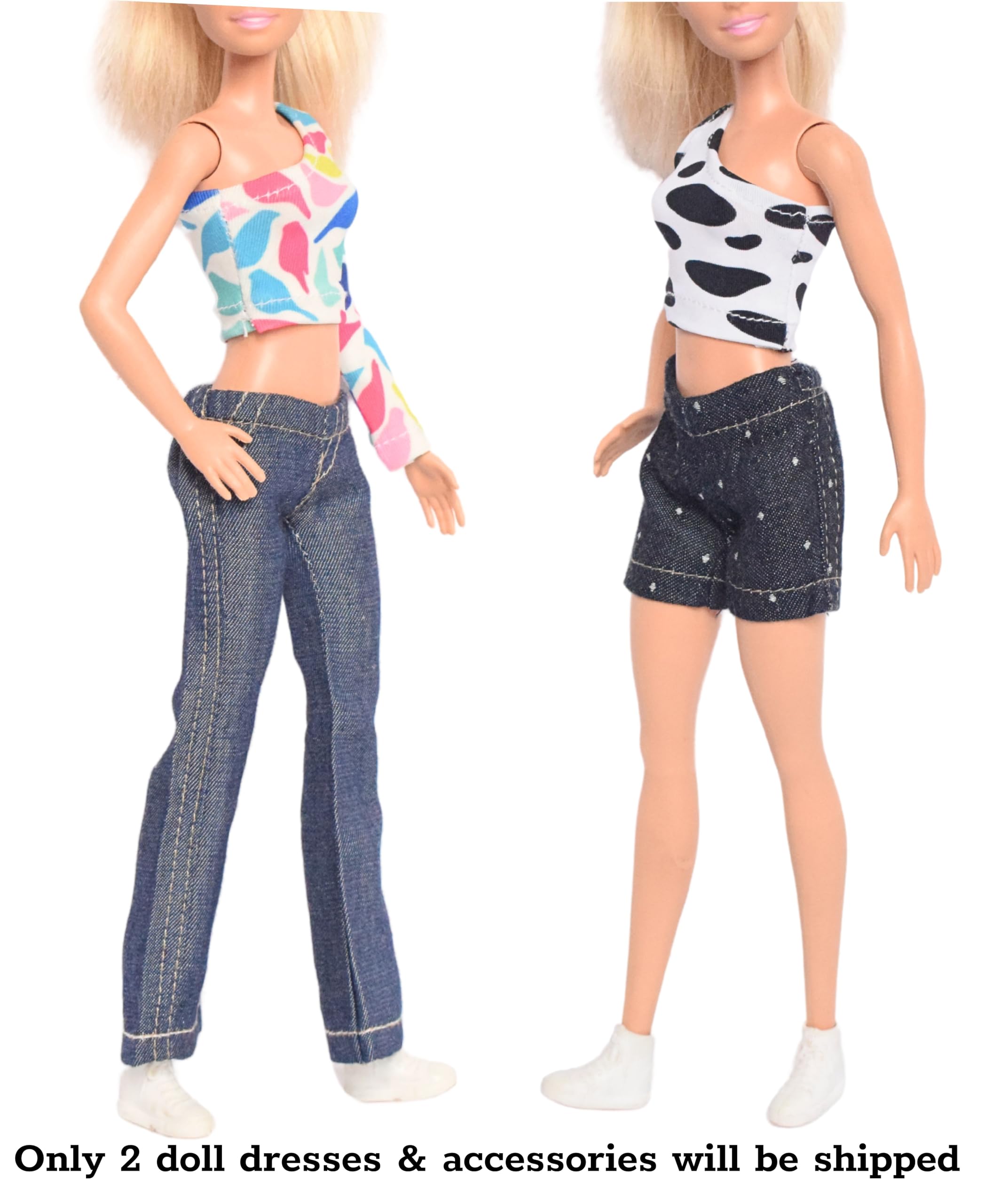 El Figo Doll Clothes, Doll Dresses and Accessories Set / 2 Pc Doll Outfits with Accessories (Tailored Dress for 28 c.m - 31 c.m Tall Toy) 3