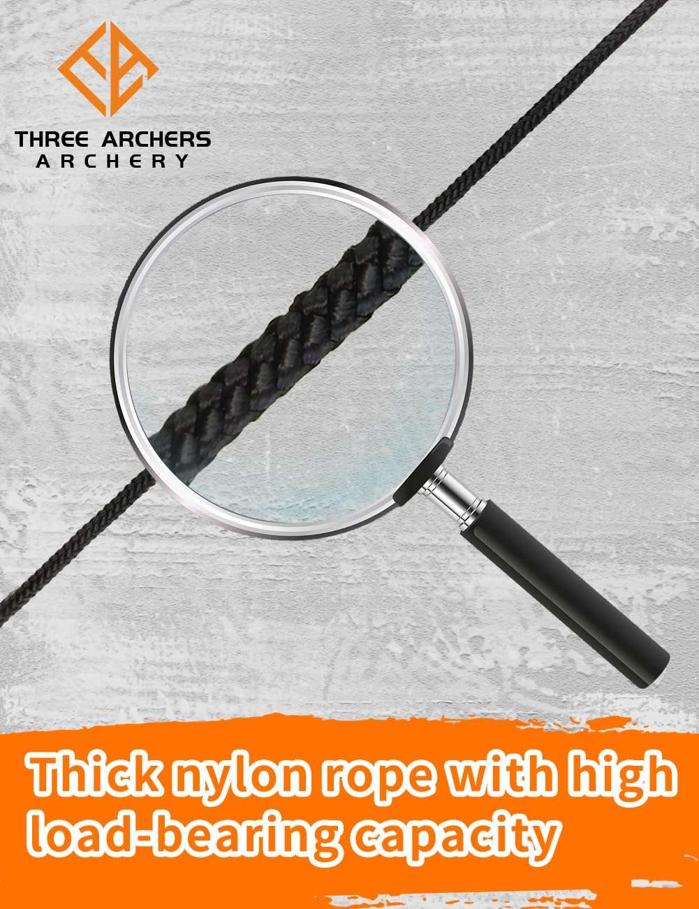 THREE ARCHERS Crossbow Cocking Device T Handle Crossbow Rope Cocker Crossbow String Puller Tool (All Black) 3