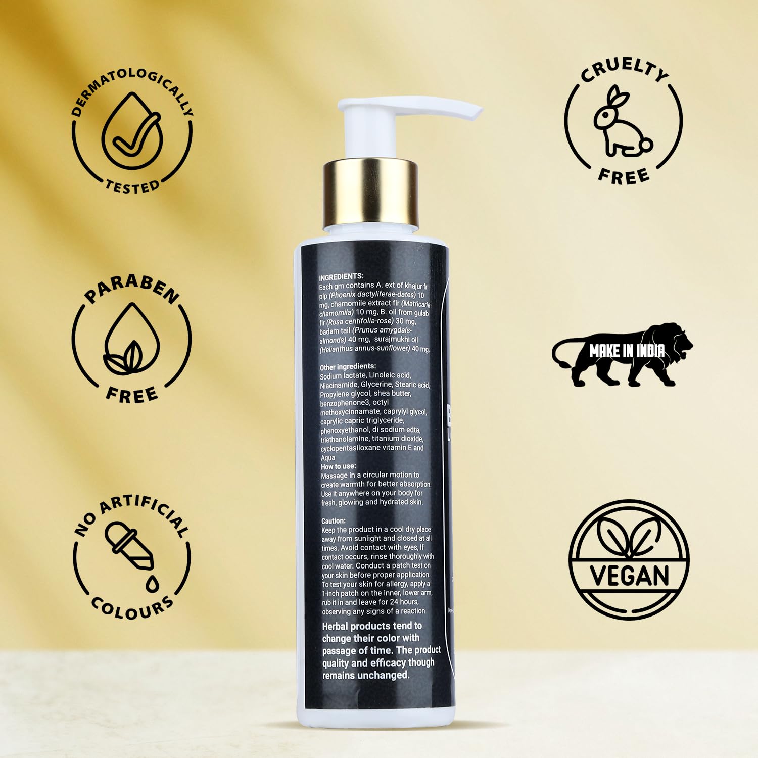 BF Professionals Body Lotion – SPF 15 UVA & UVB Protection | 24-Hour Intense Moisturization, Non-Sticky & Water-Resistant Formula | Enriched with Vitamin E | Vegan & Paraben-Free | 200 ml 5