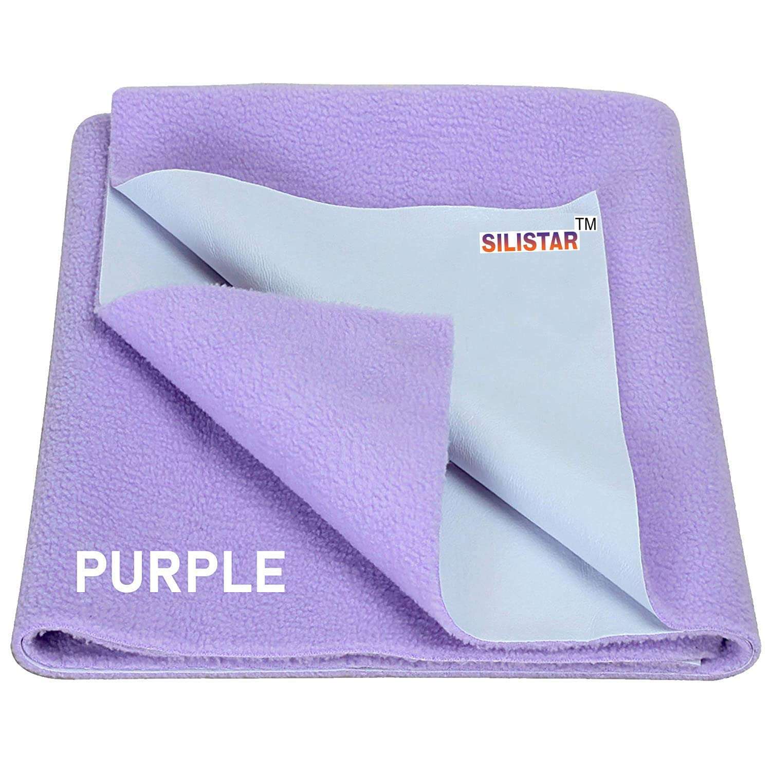 Silistar Baby Bed Protector Waterproof Dry Sheet (Medium (70cm X 50cm), (Purple) (Set of 3) Skin Friendly and Heat Free Mattress 2