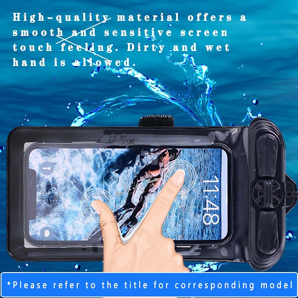 Puccy Case Cover, Compatible with Sharp Rouvo V Black Waterproof Pouch Dry Bag (Not Screen Protector Film) 4