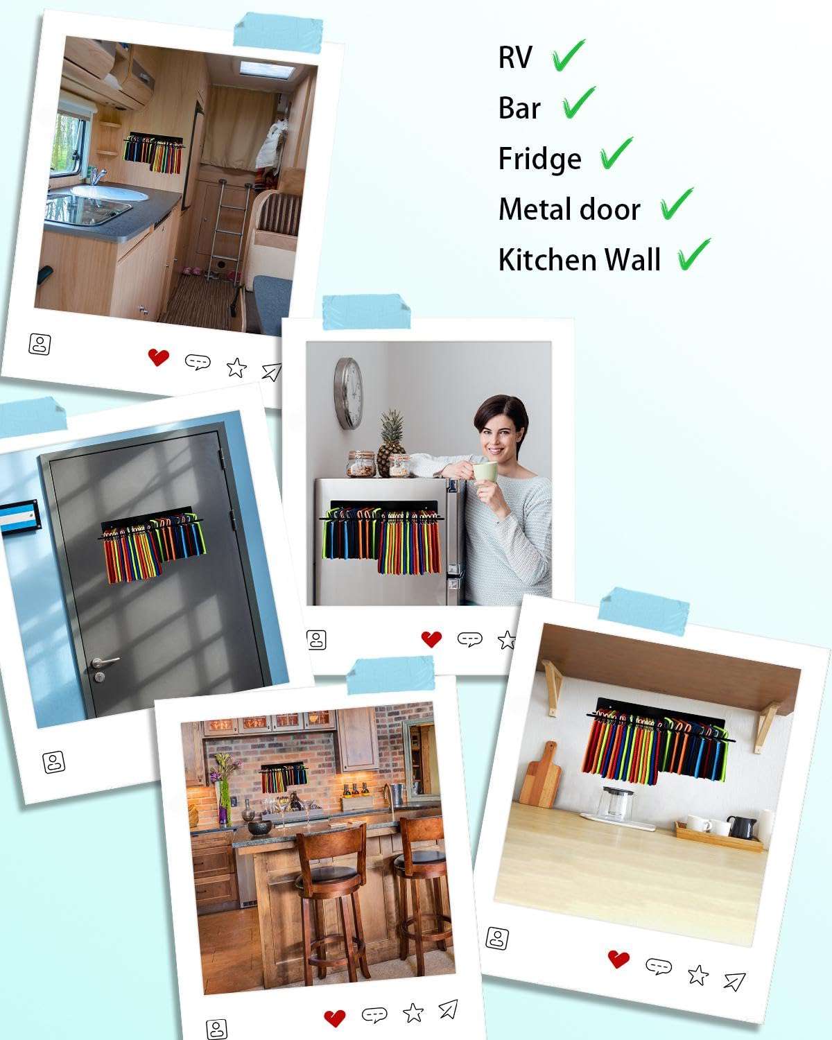 FEYRUN Magnetic Can Cooler Holder, Fridge/Wall Mount Sleeve Dispenser Organizer, Fits Regular&Skinny Size 6