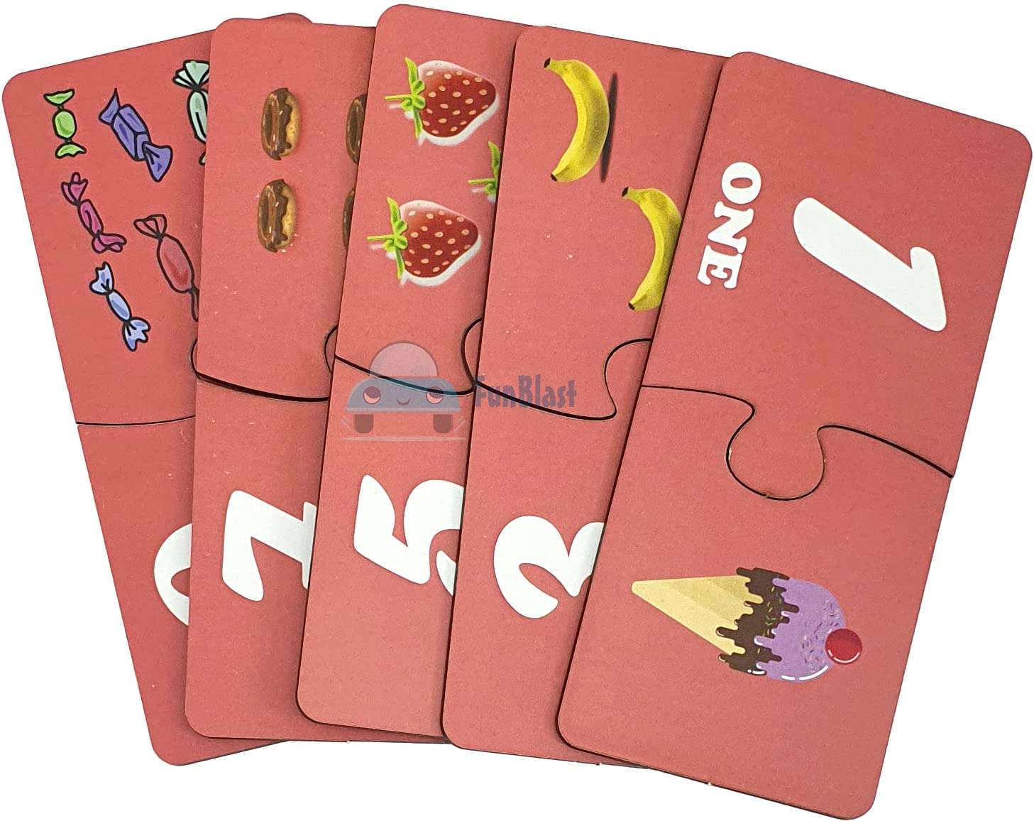 FunBlast Wooden Number Jigsaw Puzzle for Kids Jigsaw Puzzle for Kids of Age 3-5 Years – 24 Pcs (Multicolor) 6