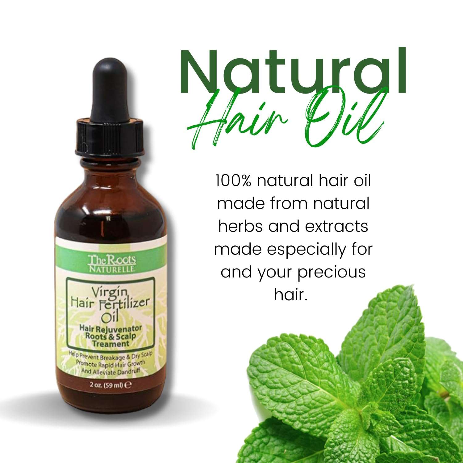 Virgin Hair Fertilizer Oil (2 Pack) - Roots and Scalp Treatment for Thinning or Breaking Hair | Enriched with Jamaican Black Castor Oil 3