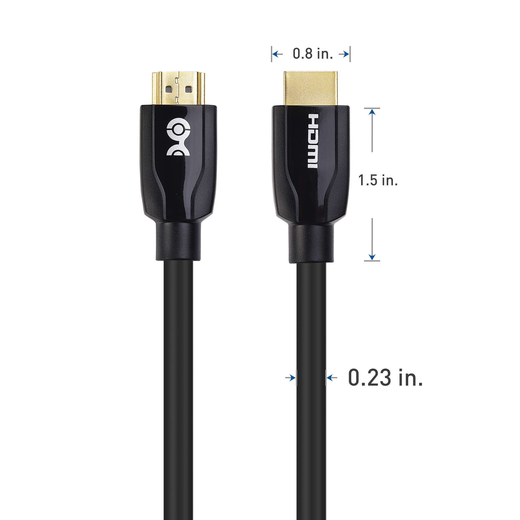 Cable Matters [Premium Certified] HDMI Cable 10 ft (Premium HDMI Cable) with 4K@60Hz and HDR Support in Black 6