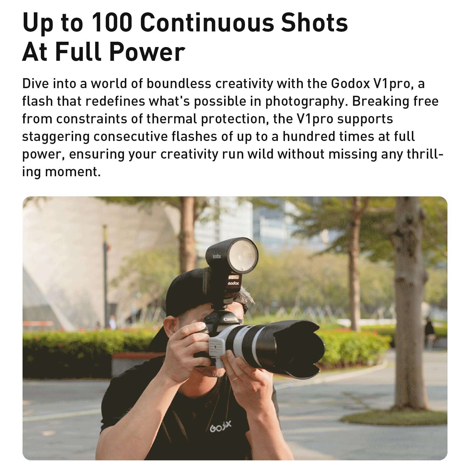 Godox V1Pro N V1Pro-N Camera Flash Speedlight Godox V1-N Upgraded Version for Nikon Cameras 3