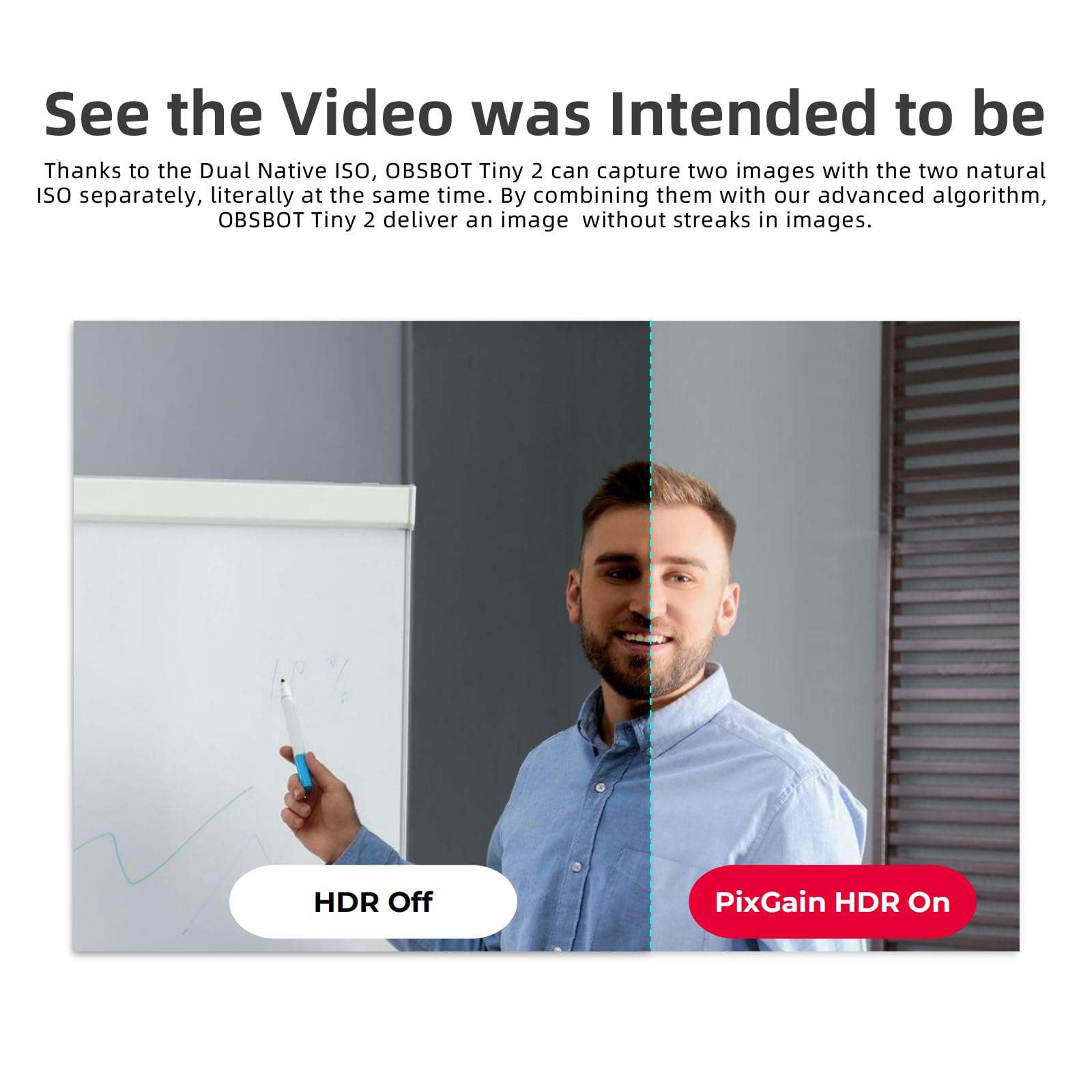 OBSBOT Tiny 2 AI-Powered PTZ 4K Webcam 1/1.5" CMOS 4X Faster Focusing USB 3.0 10x Faster Data Transmission Voice Control, W Tiny Smart Remote 2 5