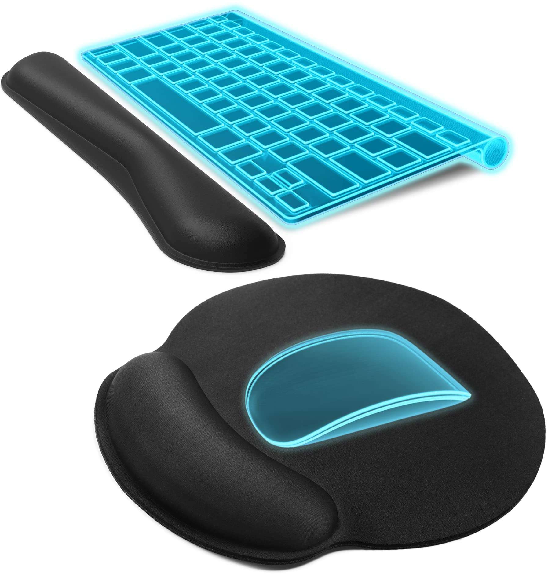 RGB Large Gaming Mouse Pad & Keyboard Wrist Rest 1