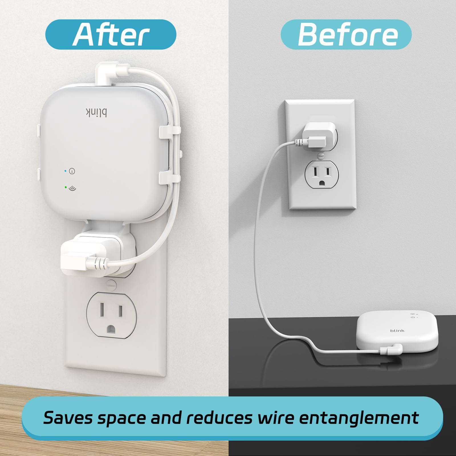 Huafly Wall Bracket for Blink Sync Module XR, with a Short Cable, Wall Holder for All-New Blink Sync Module XR fits Blink System, with No Messy Easy to Move, Save Space, Charging Plug is NOT Included 6