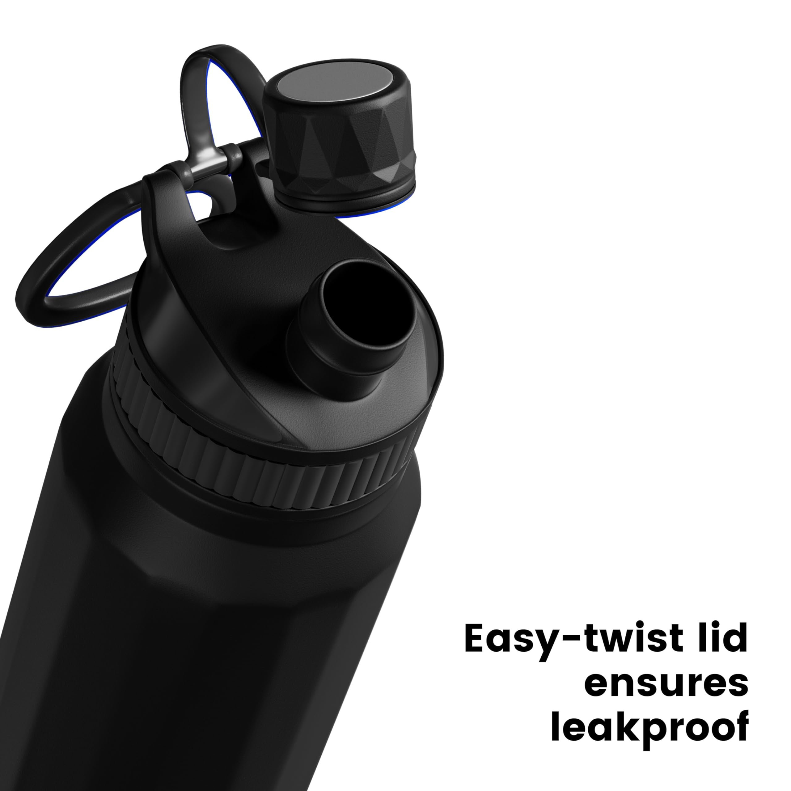 Proarea 27oz Tumbler with Handle and Straw Lid Insulated Stainless Steel Water Bottle with Straw for Sports and Travel, Sports Water Cup Flask for Men, Women & Kids (Black) 4