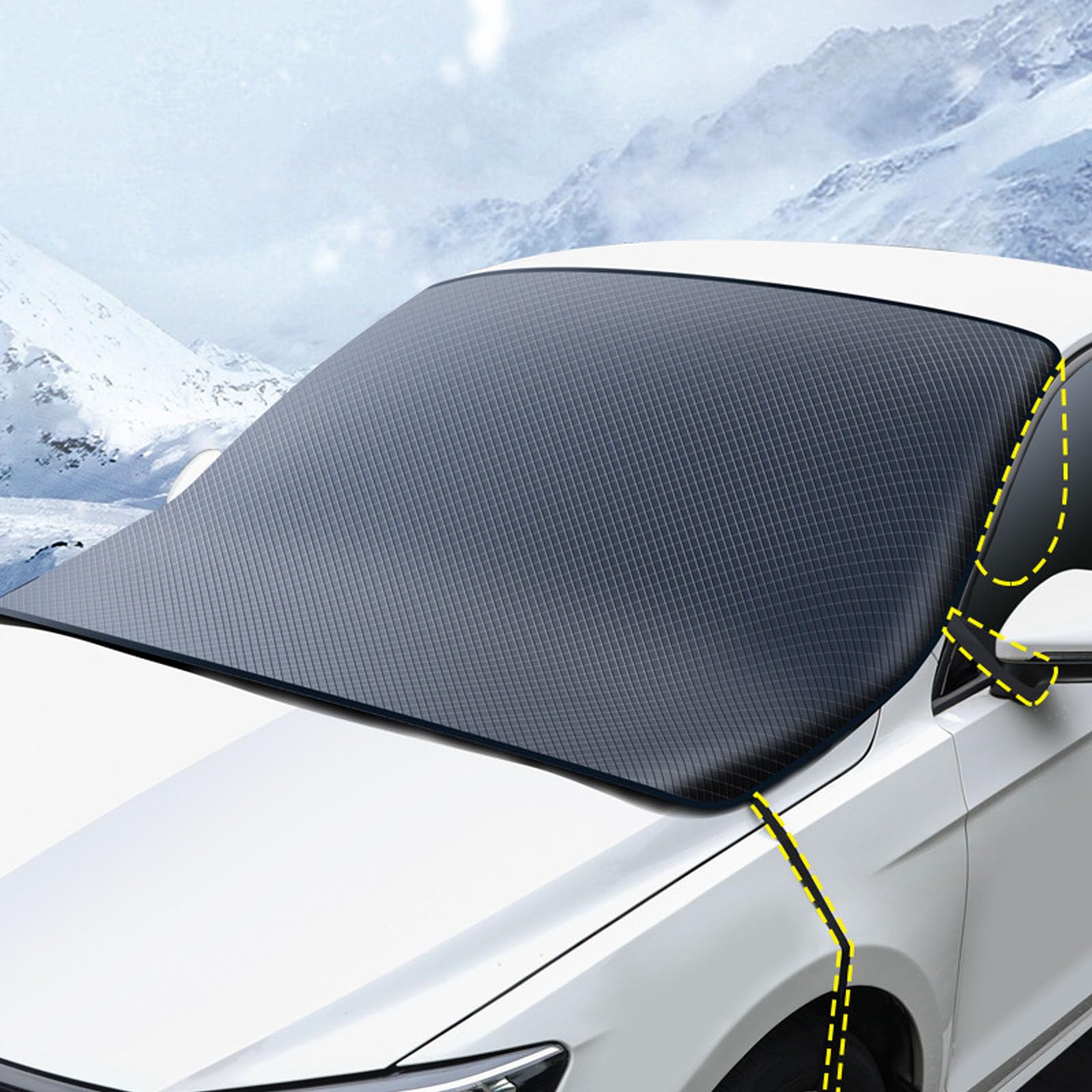 Weatherforce 360 All-Weather Windshield Ice Cover, Car Windshield Cover for Ice and Snow, Waterproof, Side Mirror Protector, Fits for Most Standard Cars & SUV (Large) 3