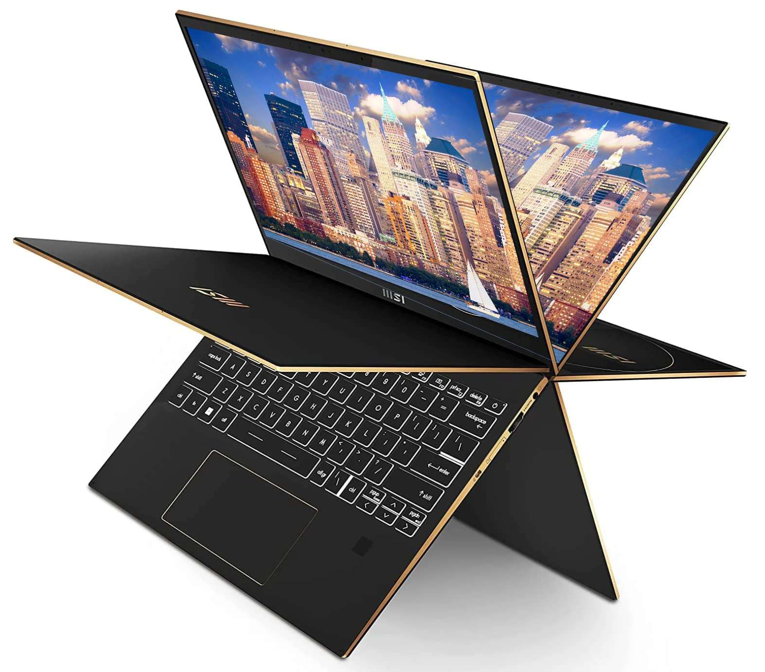 MSI Summit E13 13.4" 2-in-1 Touchscreen laptop 14 cores 12th Gen Intel Evo Core i7-1280P 120Hz 100% sRGB Backlit KB Wi-Fi 6E Dts Hi-Res Thunberbolt 4 W/HDMI Pen (16GB RAM | 2TB PCIe SSD) 4