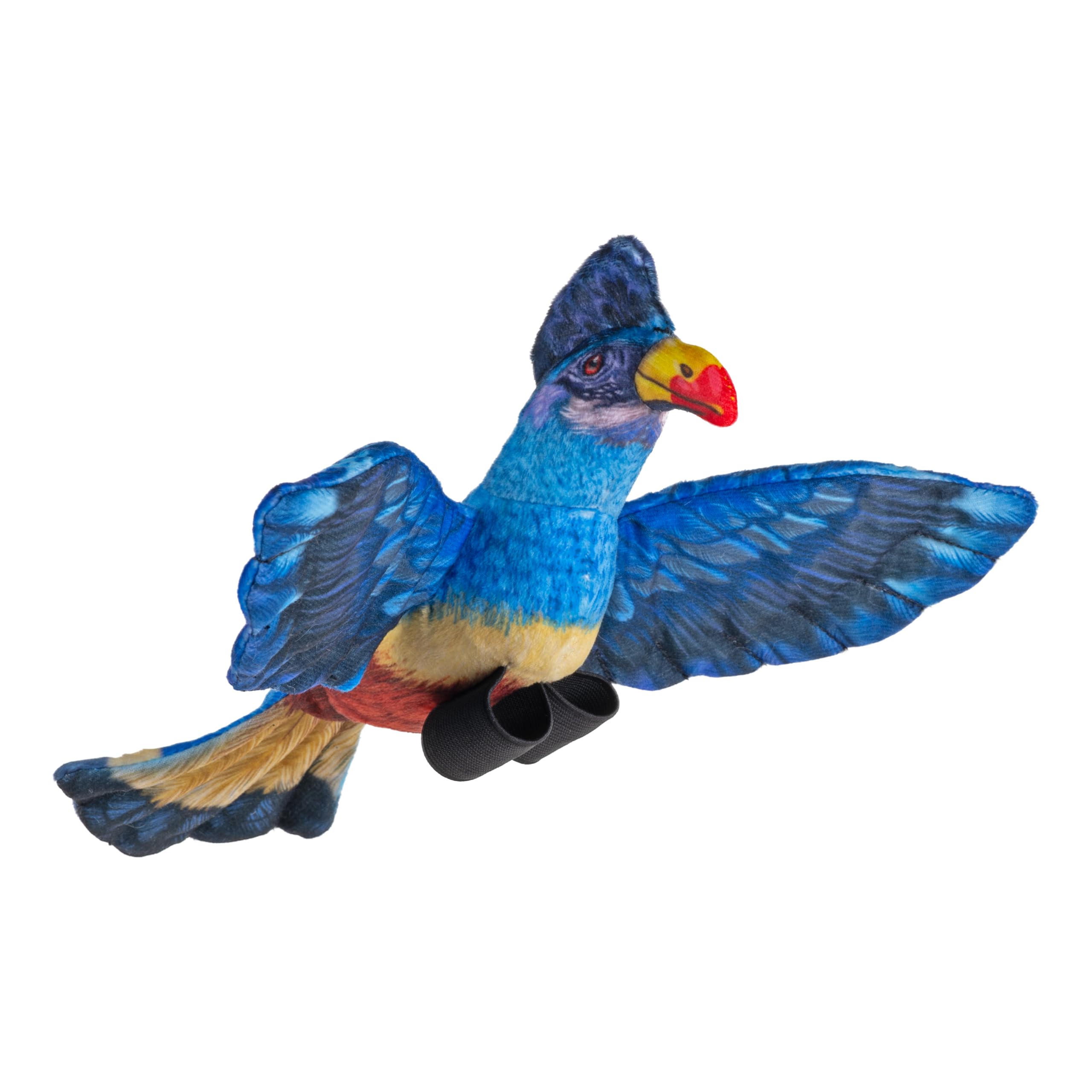 Wild Republic Rainforest Great Blue Turaco, Stuffed Animal, 4.5 inch, Plush Toy, Fill is Spun Recycled Water Bottles 1