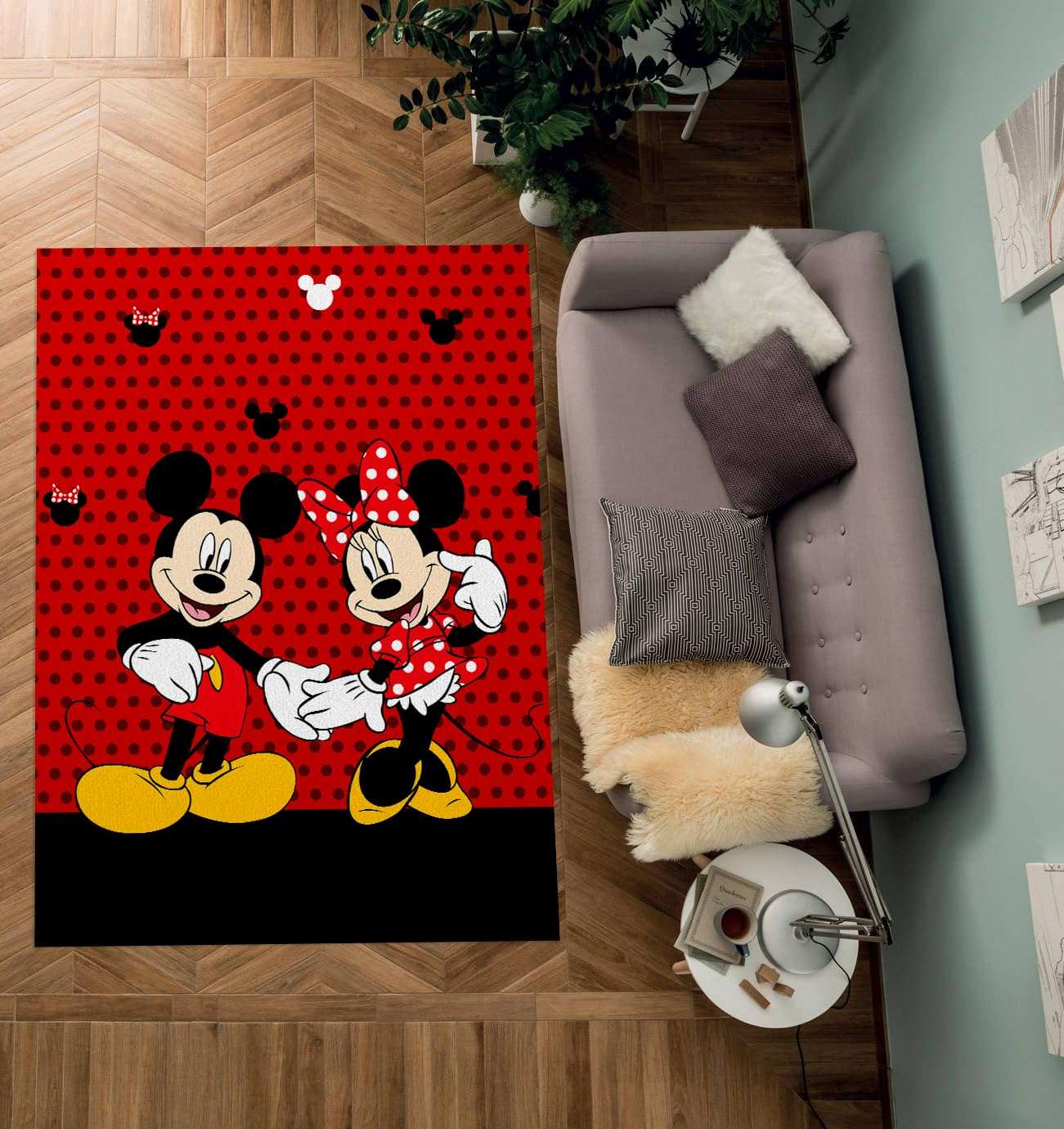 PooBa Cute Mouse Area Rug Cartoon Anime Popular Rug Movie Cartoon Character Carpet for Livingroom Child Room Bedroom Playroom Home Decor Floor Mat 3' x 4' 2