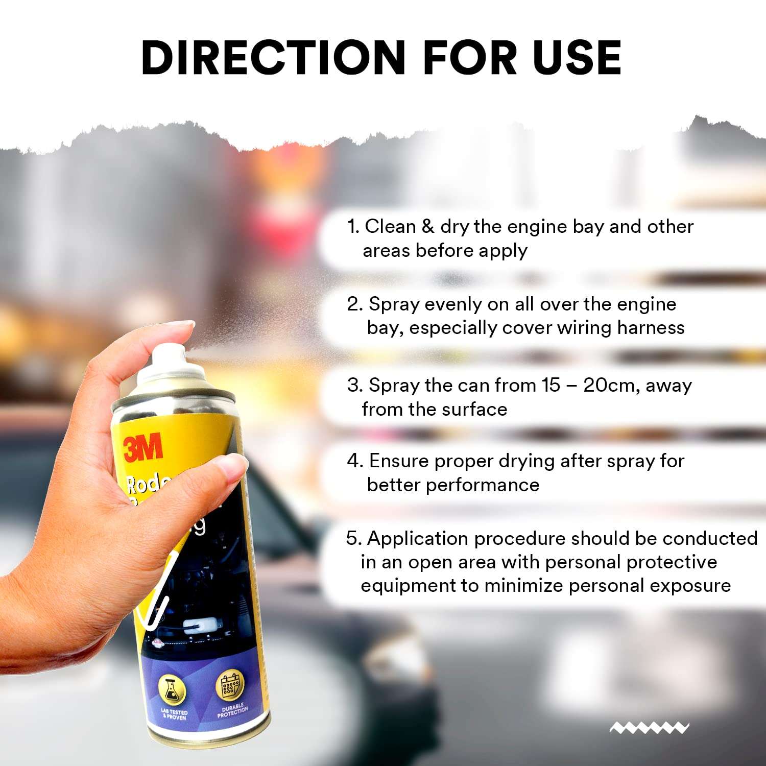 3M Rodent Repellent Coating, 250 g| Rat Protection for Engine Parts and Wires | Long-Lasting Effect 6