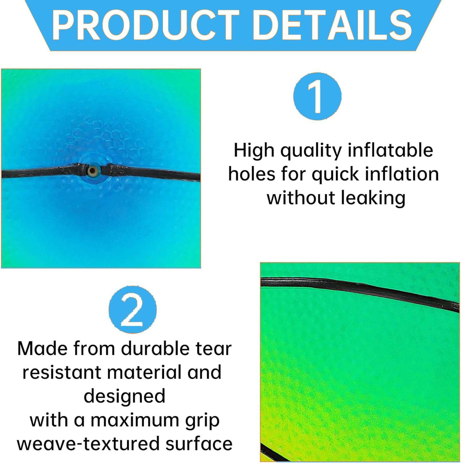 Jeffbaubl 4Pcs Playground Balls,Rainbow Balls Kickballs with 1 Hand Pump,8.5 Inch Inflatable Playground Ball Kick Balls Handball,Colorful Dodgeball for Kids Adults Indoor Outdoor Games (Basketball) 4