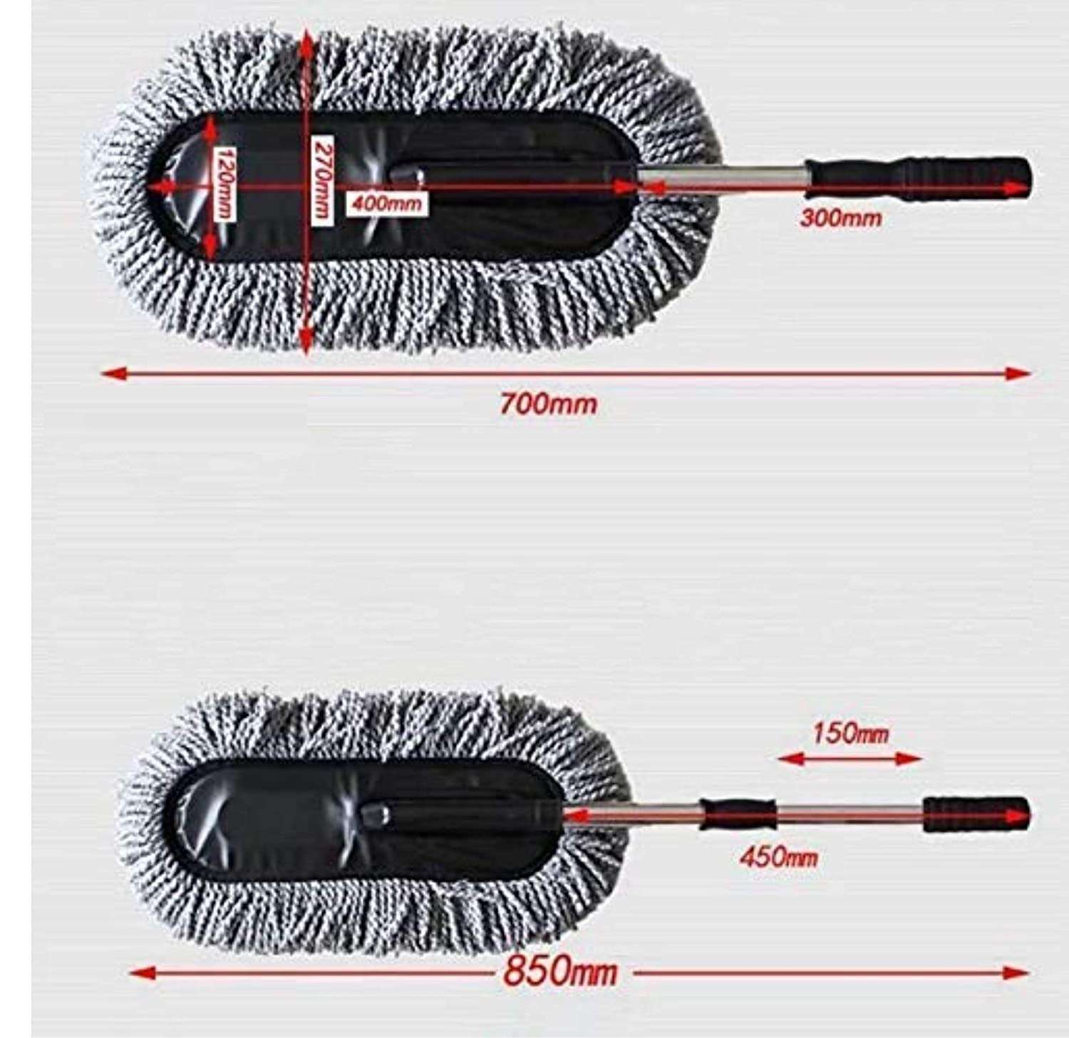 Auto Addict Car Microfibre Duster with extendable Handle car Cleaning Dry/Wet Brush Mop for Honda Amaze New 2018 5