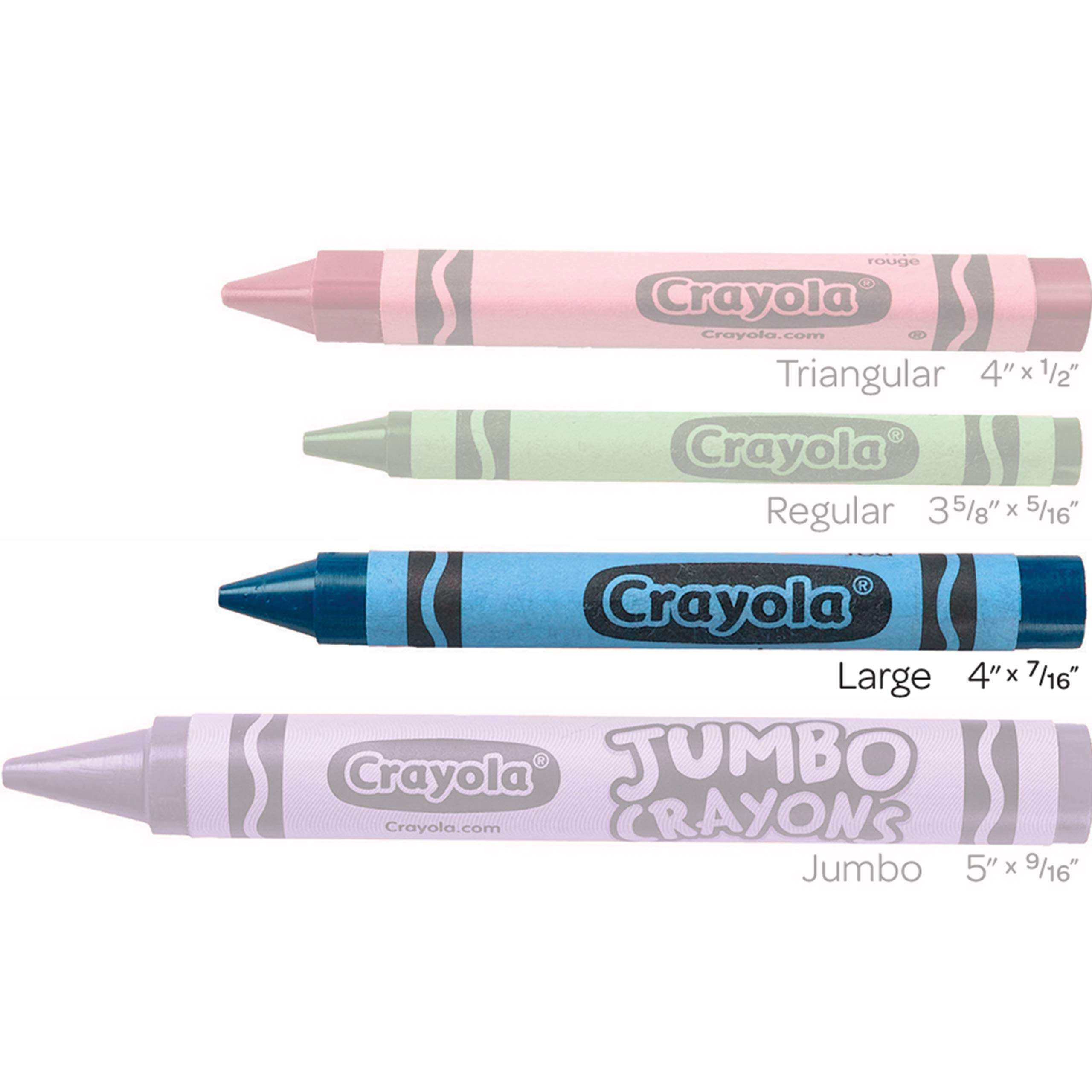 Crayola Large Crayons, Carnation Pink, Art Tools for Kids, 12 Count, 4" x 7/16" 3