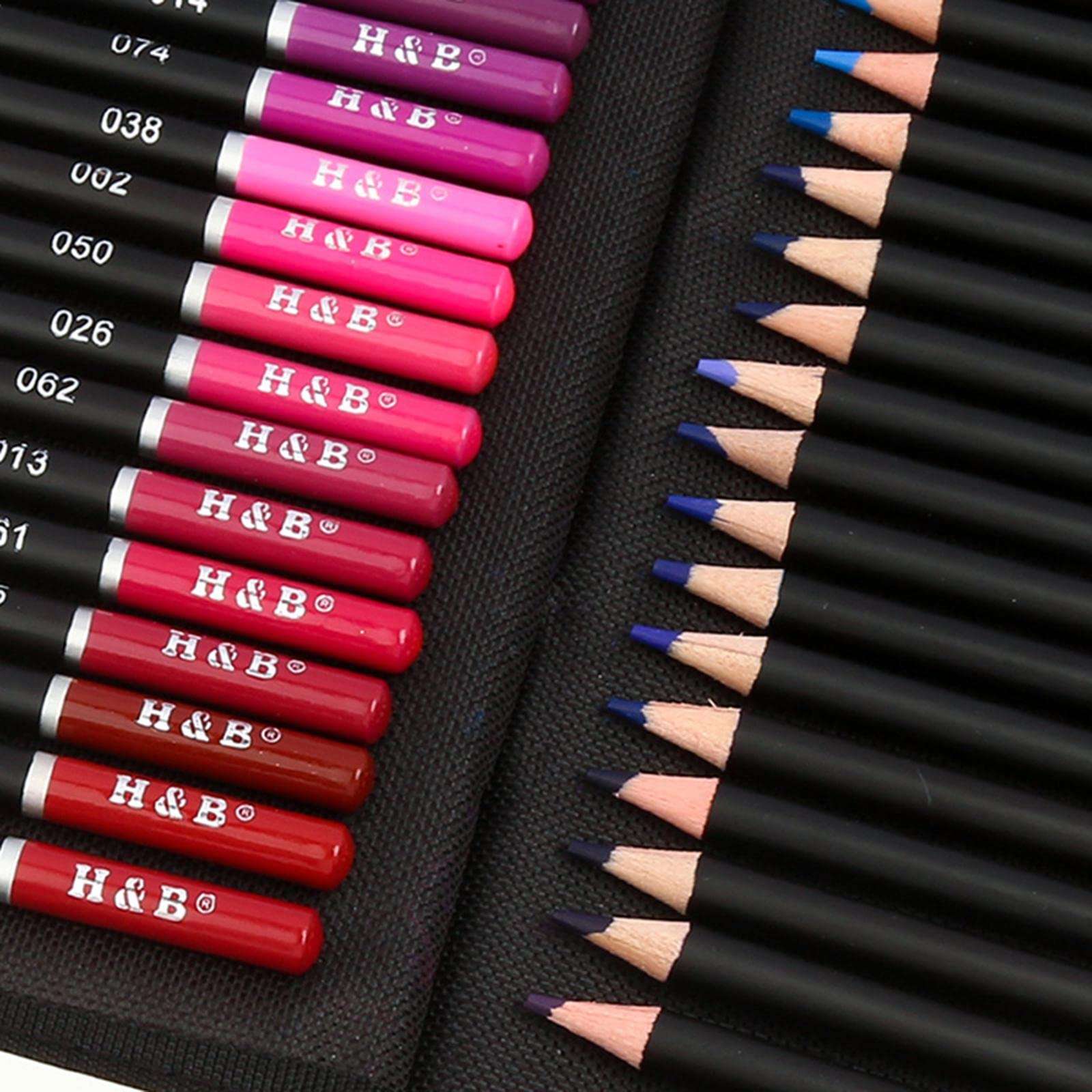 120Pcs Oil Based Colored Pencils 12Piece Sketch Pencils Set in Zipper Case 1