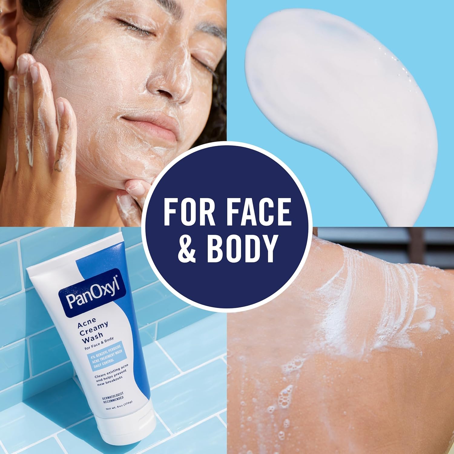 PanOxyl 4 Acne Creamy Wash, 4% Benzoyl Peroxide 6 oz (Pack of 10) 4