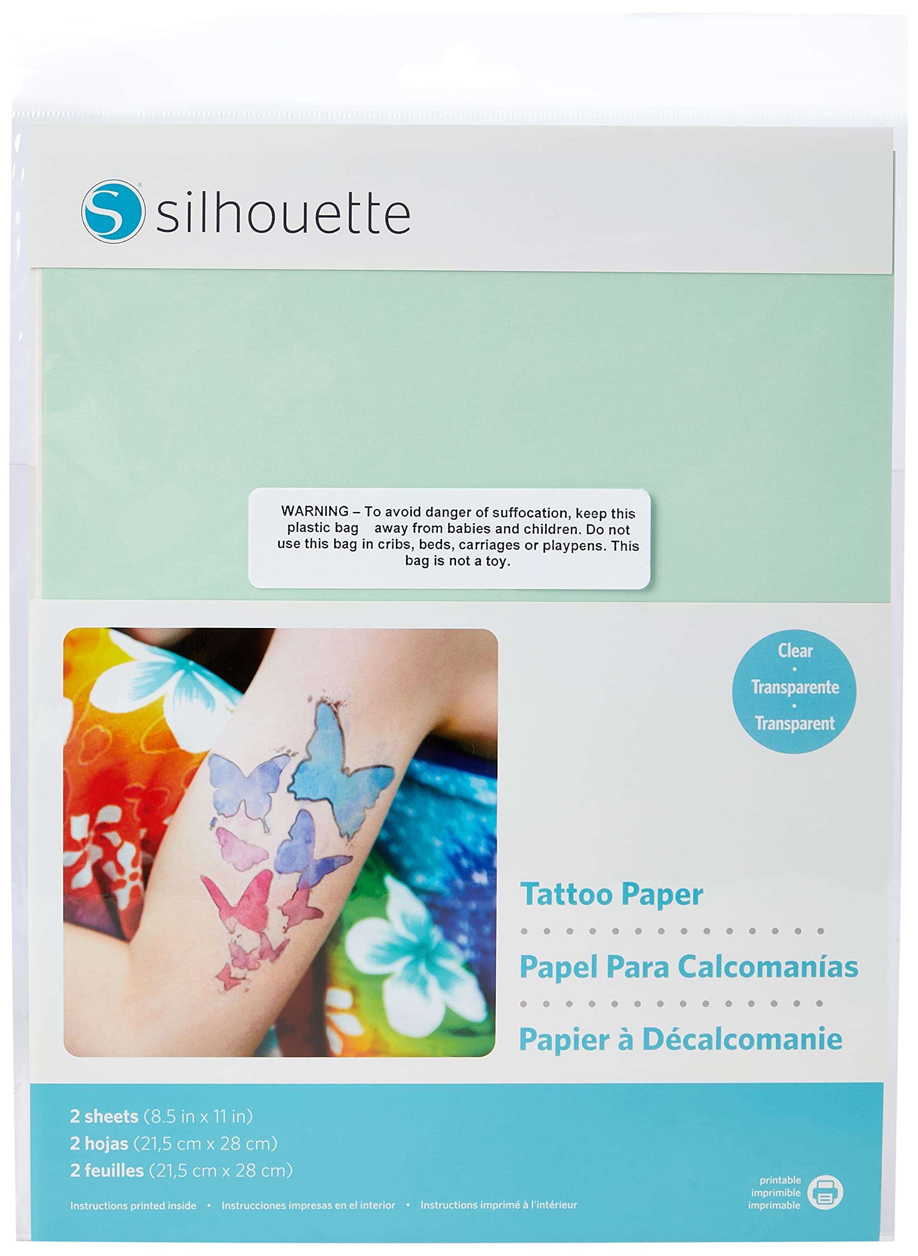Silhouette Media-Tattoo Temporary Tattoo Paper 1