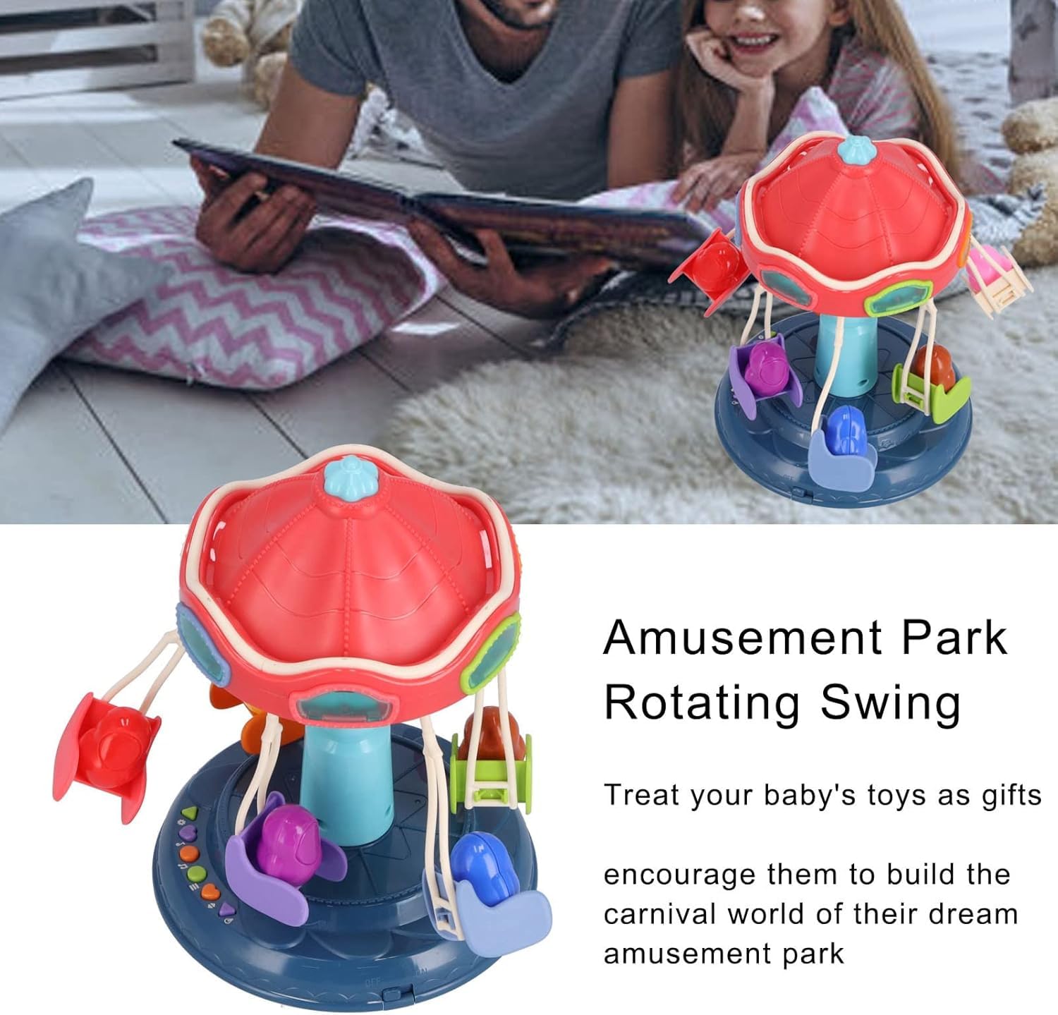 KITIKITTZ Ferris Wheel Educational Learning & Fun Toy with Clap Sensor,Light and Soft Music (HCCD ENTERPRSIE) 5