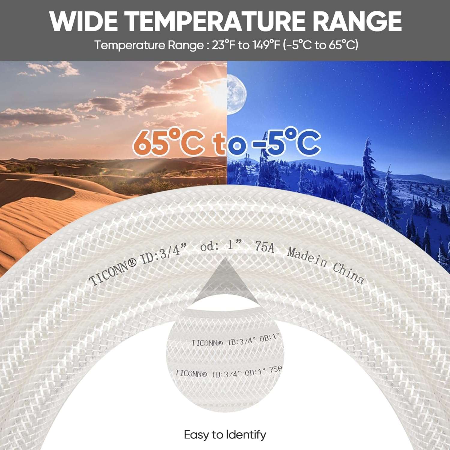 Tramp & Badger 1/2" Inch(12mm)5 Meters(16.5 feet)Transparent,3 Layered Heavy Duty Braided Water Hose Pipe for Watering Easy to Connect, Garden, Car & Floor Wash, Pet Bath,10 Year Replacement Warranty 4