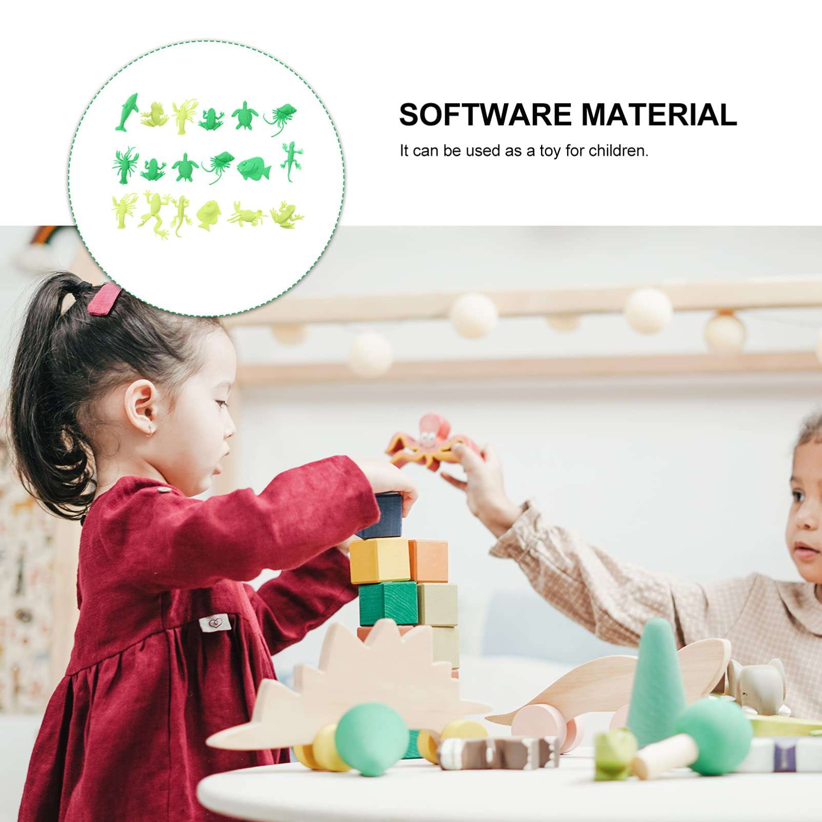 TOYANDONA 20Pcs Assorted Stretchy Animal Toys Decompression Stretchy Animal Toy for Kids Adult ( Random Style ) 3