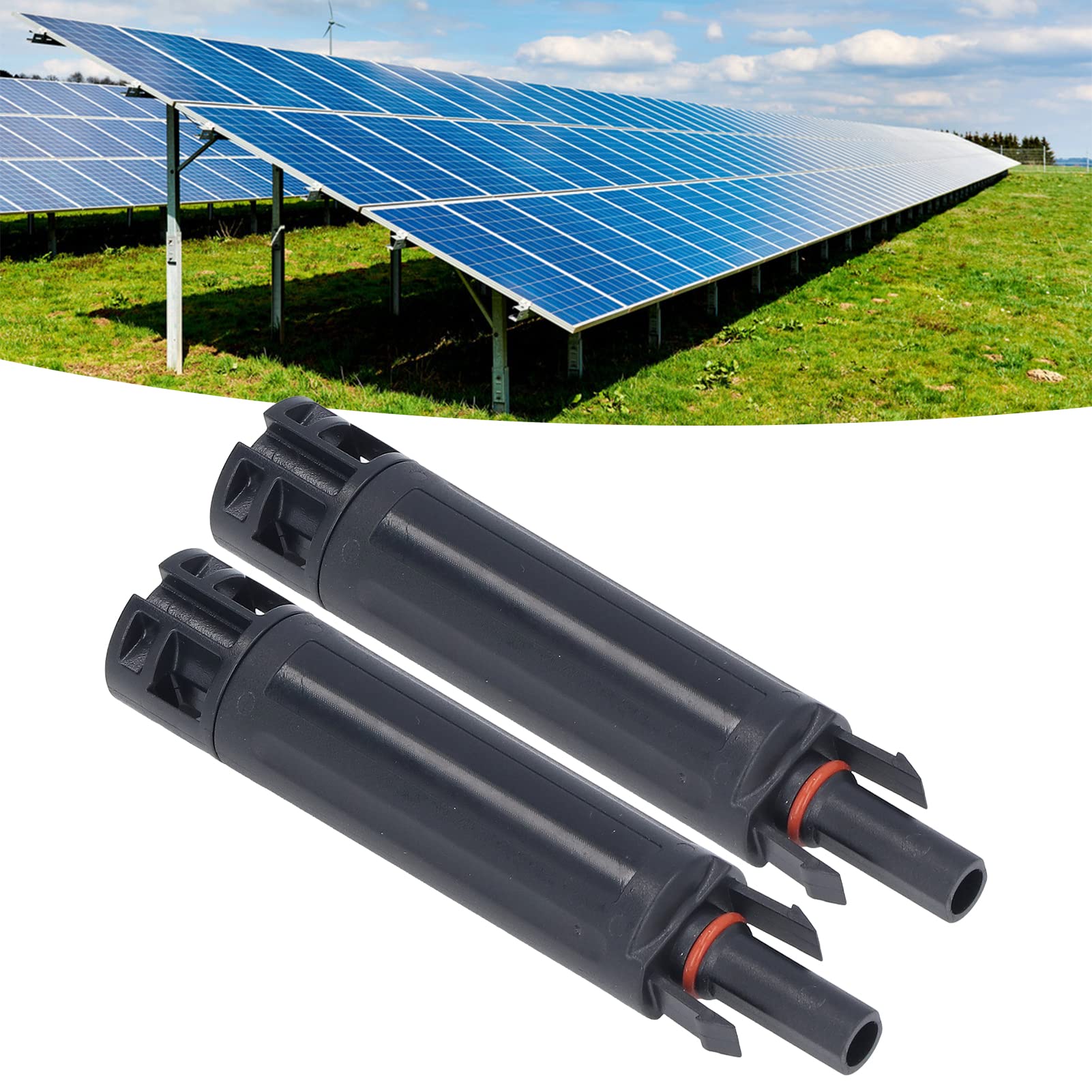 Fafeicy Solar PV Connector, 2pcs Solar PV Connector 1000V Solar Photovoltaic Holder IP68 Waterproof, Solar & Wind Power Parts & Accessories (20A) 6