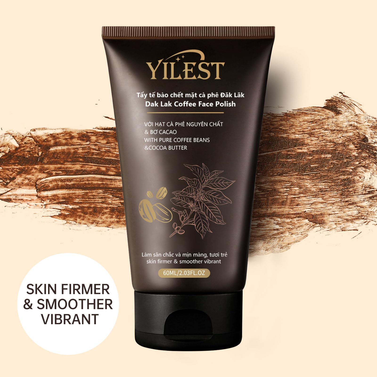 Coffee Body Scrub 4.05 oz - Moisturizing and Exfoliating Body, Face, Hand, Foot Scrub - Fights Stretch Marks, Fine Lines, Wrinkles - Great Gifts for Women & Men (1PC, Coffee Face Scrub) 5