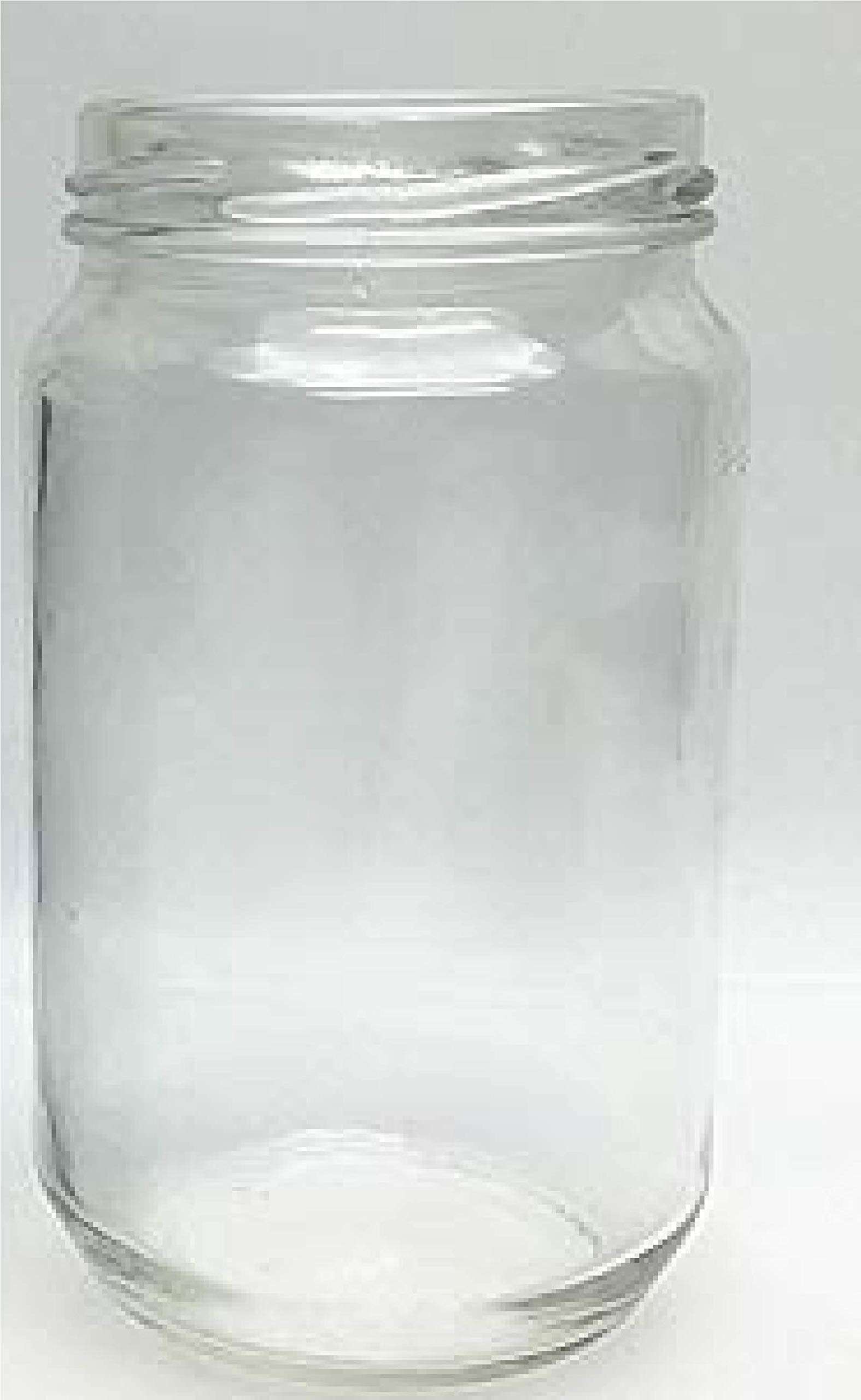 DCOR SHINEKitchen Storage Glass Jar with Rust Proof Air Tight Golden Cap, 400 GMS, Clear (2) 6