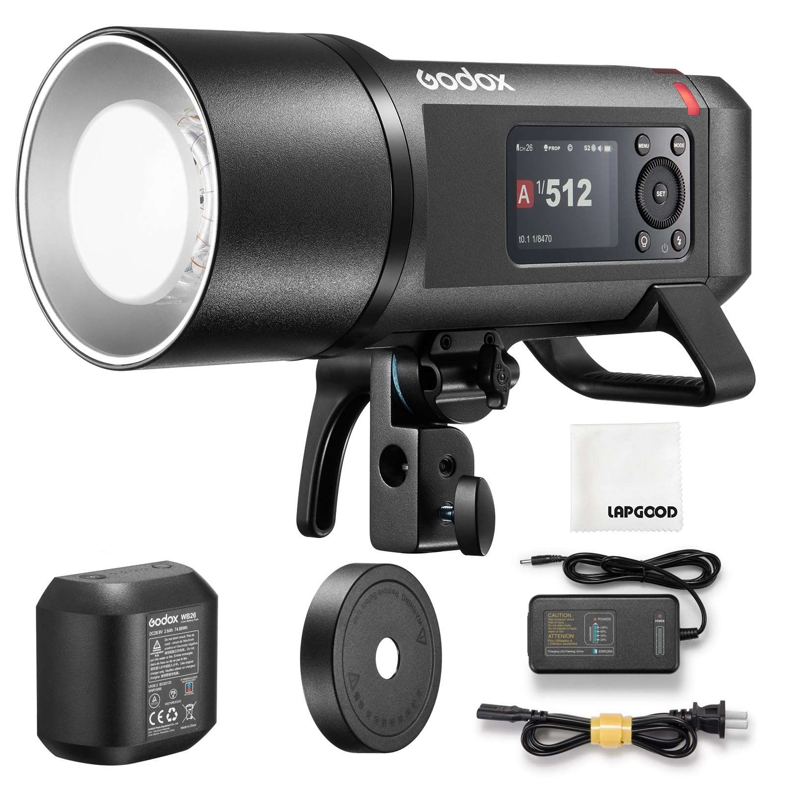 Godox AD600PRO II AD600PRO-II 600W Flash - Professional Bowens Mount, High-Speed Sync, One-Tap Sync with X3 Trigger - 40W Bi-Color Modeling Light 1