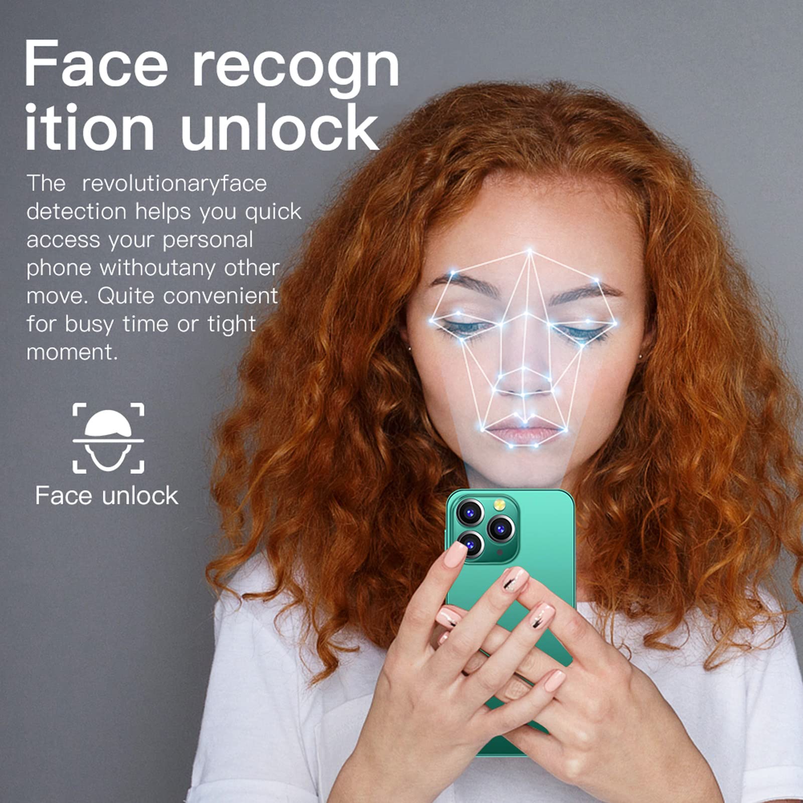Unlocked Smartphone, 6.1 HD Screen Mobile Phone 2GB RAM 32GB ROM US 100240V for Call US Plug 5