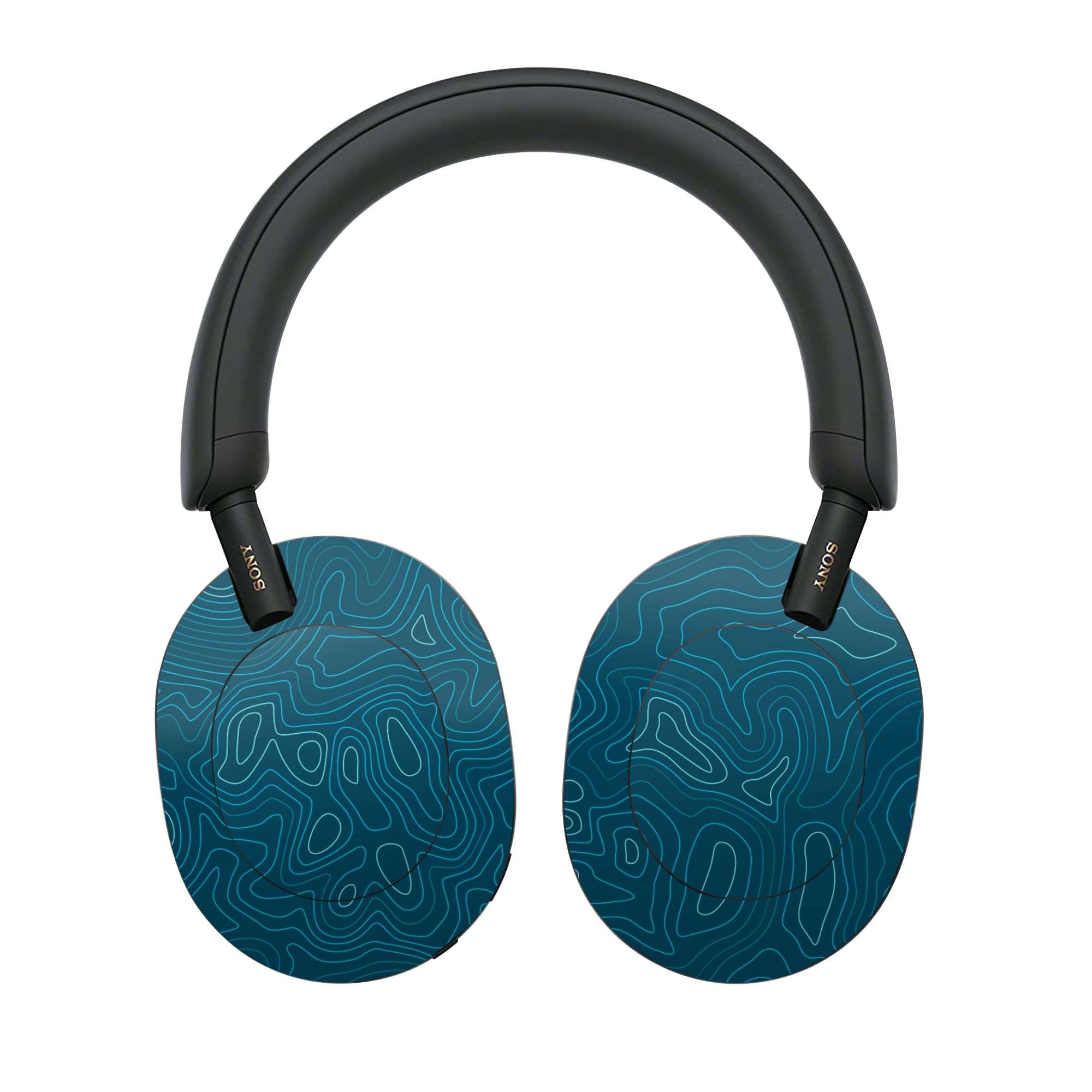 Capes Skin Cover Compatible with Sony WH-1000XM5 Headphones | Anti Scratch & Heat Resistant | Protective Wrap | Not a Case | Aqua, Full Body Skin 1