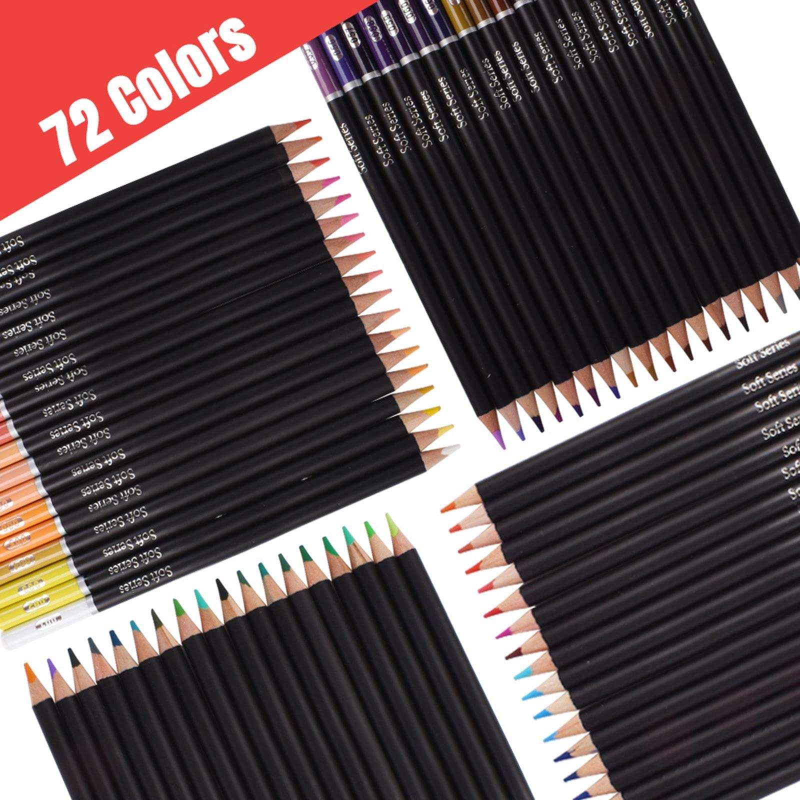 CALANDIS 72 Oil Based Colored Pencils Hook Line Pen for Colouring Sketching Blending 5