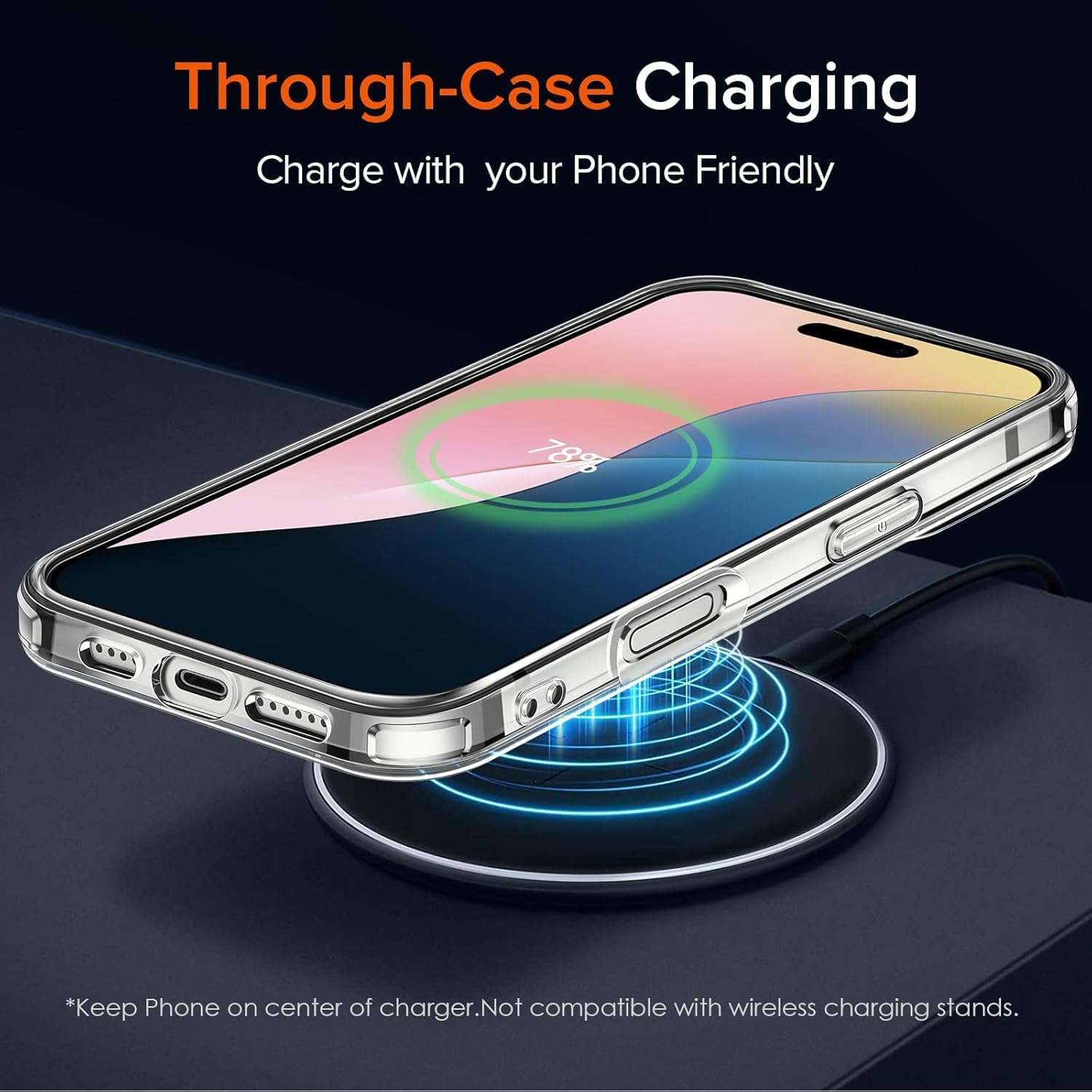 LIKECASE Shockproof PC Lightweight Protective Phone Unbreakable Hard Glass Case for iPhone 16 -Transparent 5